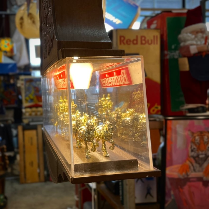 1970s–80s Budweiser Lighted Clock Sign