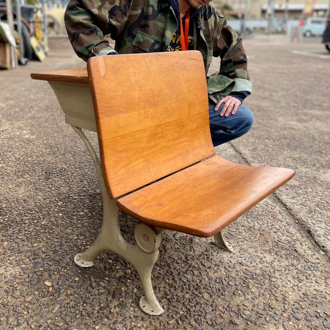 1940s-50s Vintage School Desk Chair