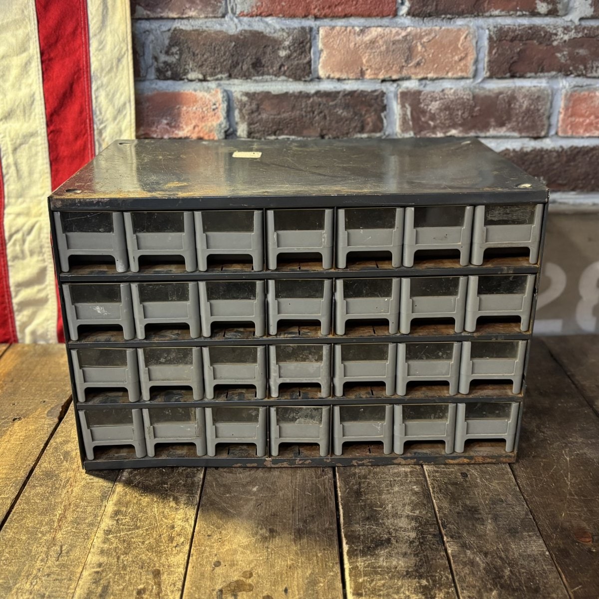 Vintage Industrial Small Parts Drawer Cabinet