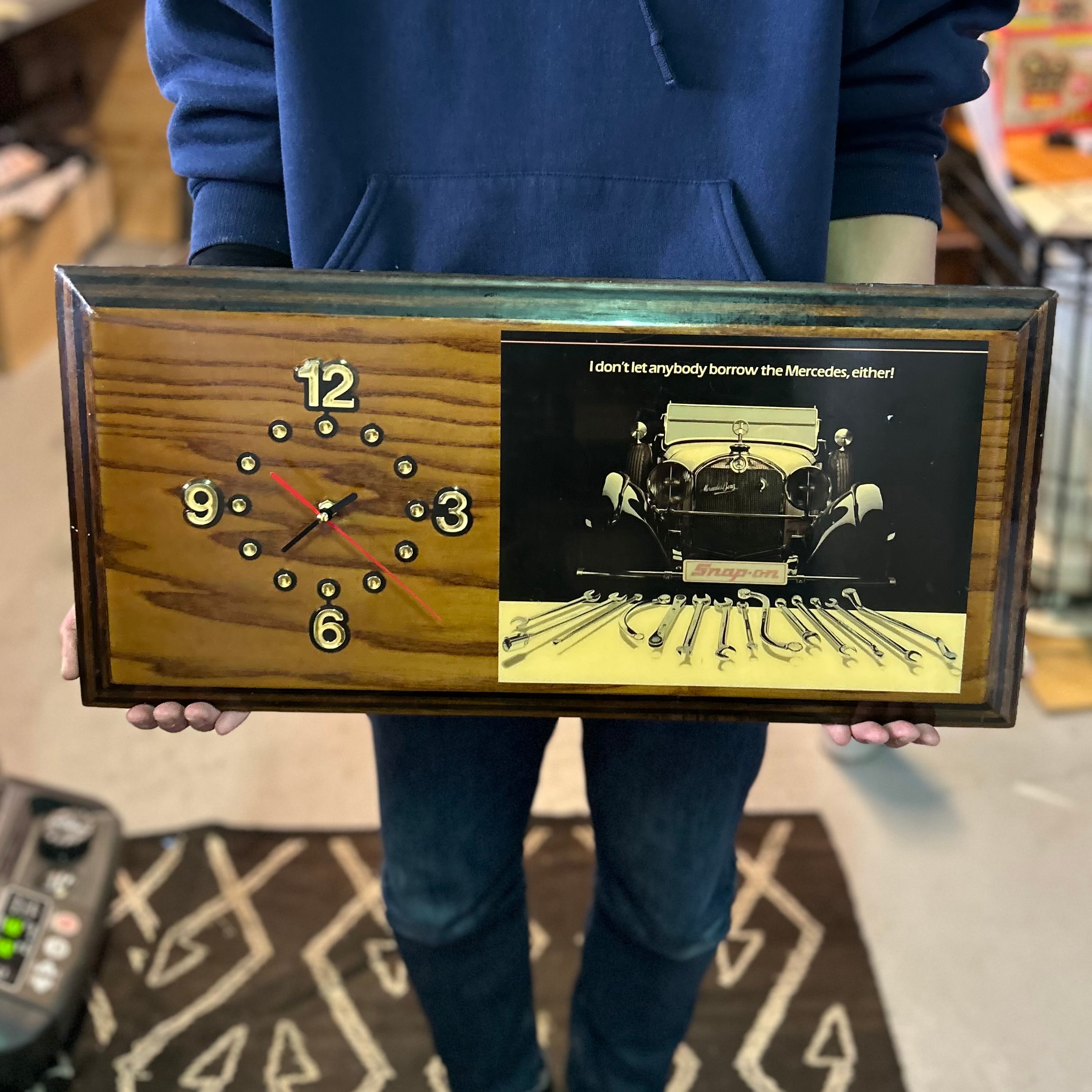 Garage Spirit” Snap-on Advertising Wall Clock