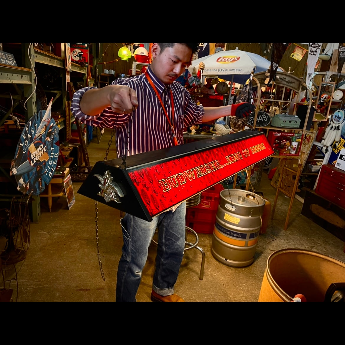 Budweiser Pool Bar Lamp “KING OF BEERS”