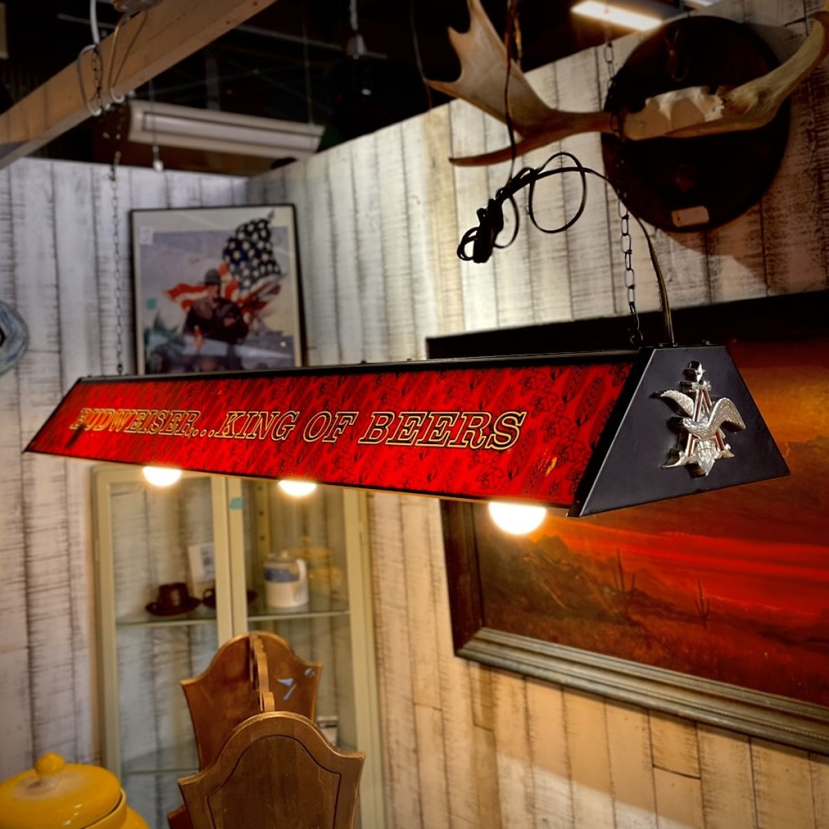 Budweiser Pool Bar Lamp “KING OF BEERS”