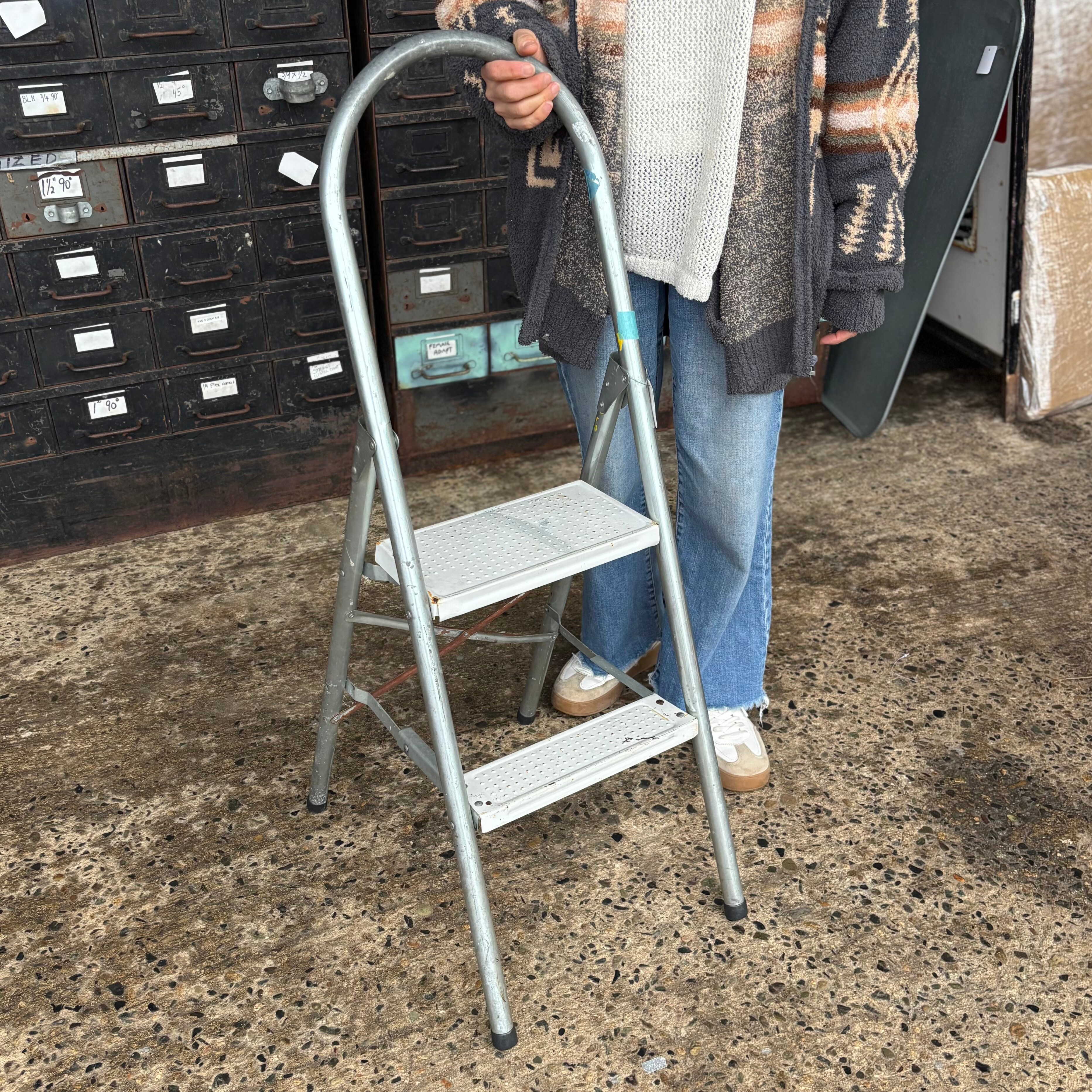 ヴィンテージラダー Vintage Folding Step Ladder