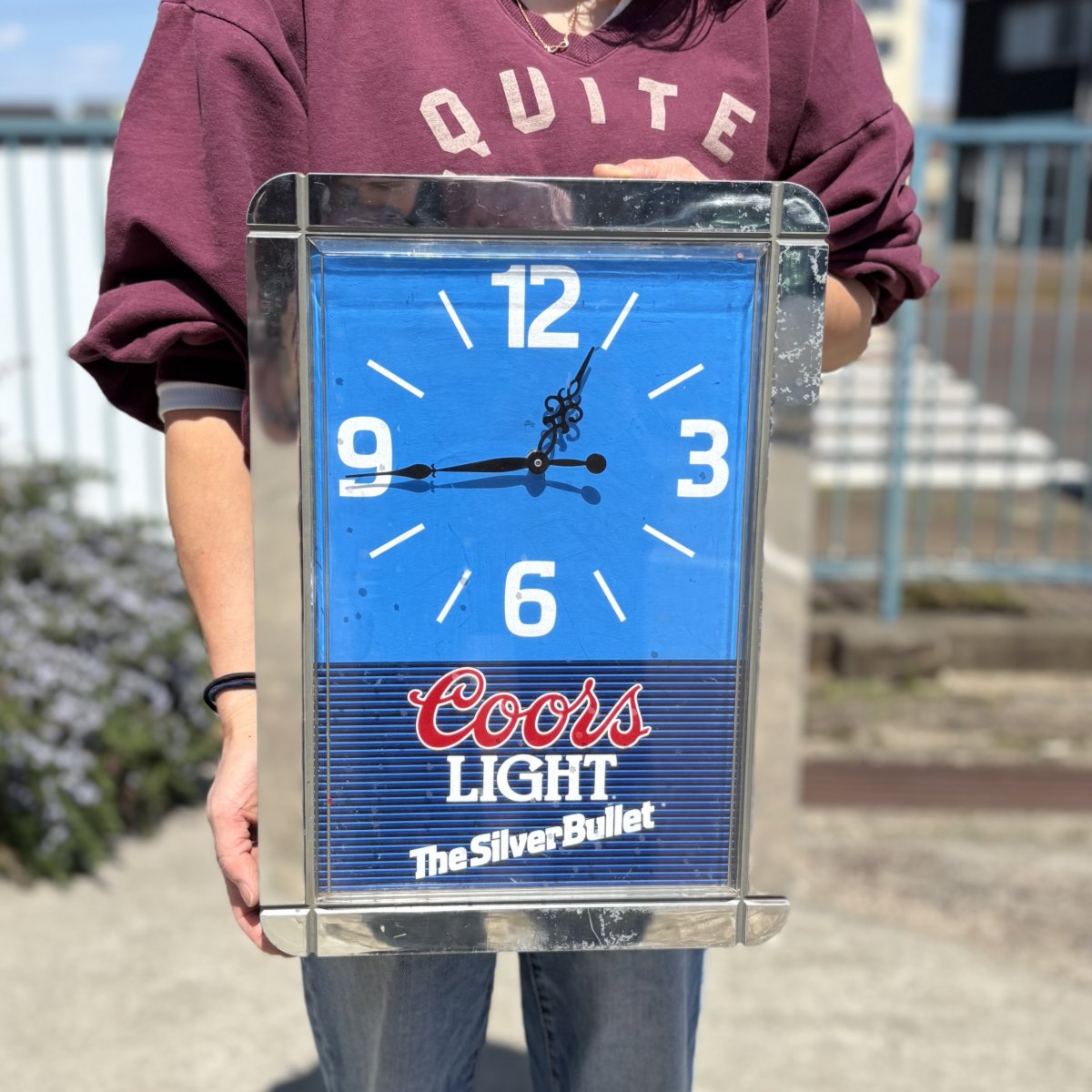 Coors Light “The Silver Bullet” Vintage Wall Clock