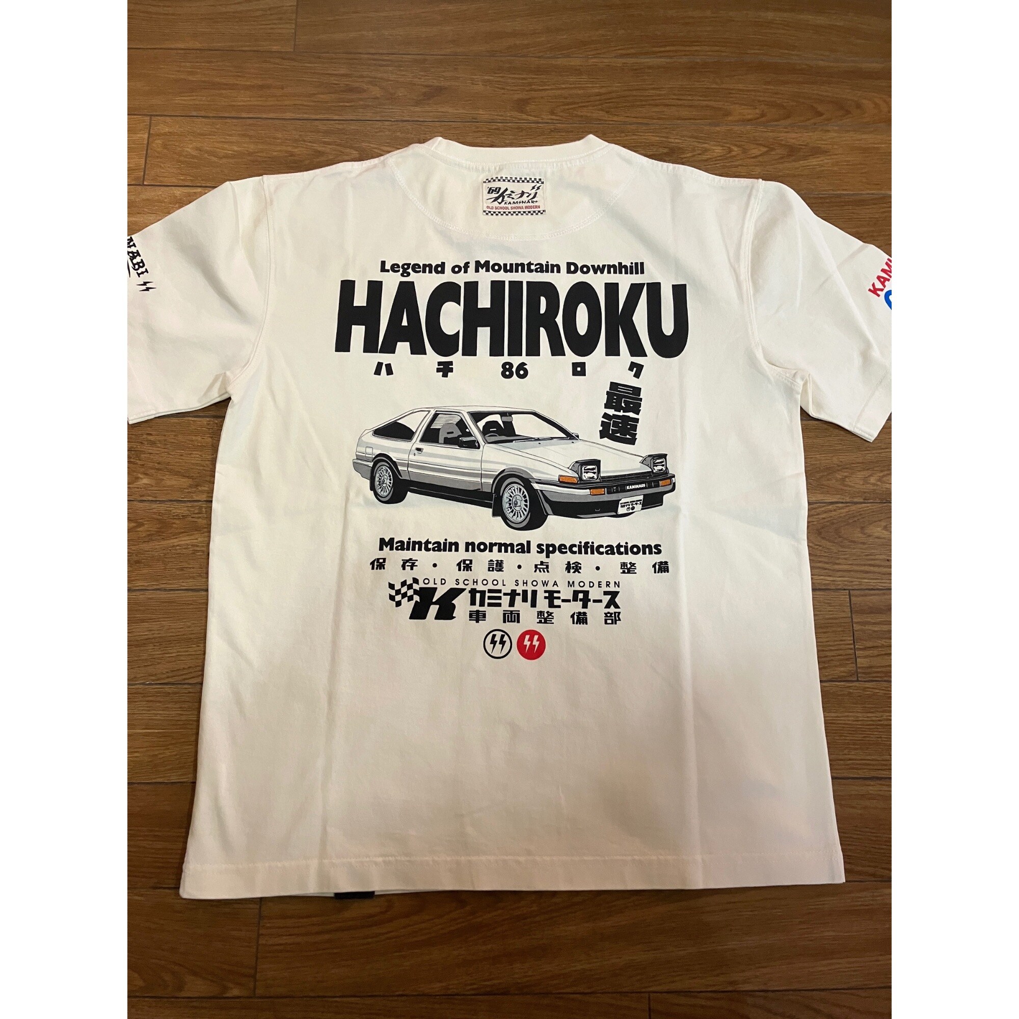 KAMINARI 半袖TEE HACHIROKU ホワイト