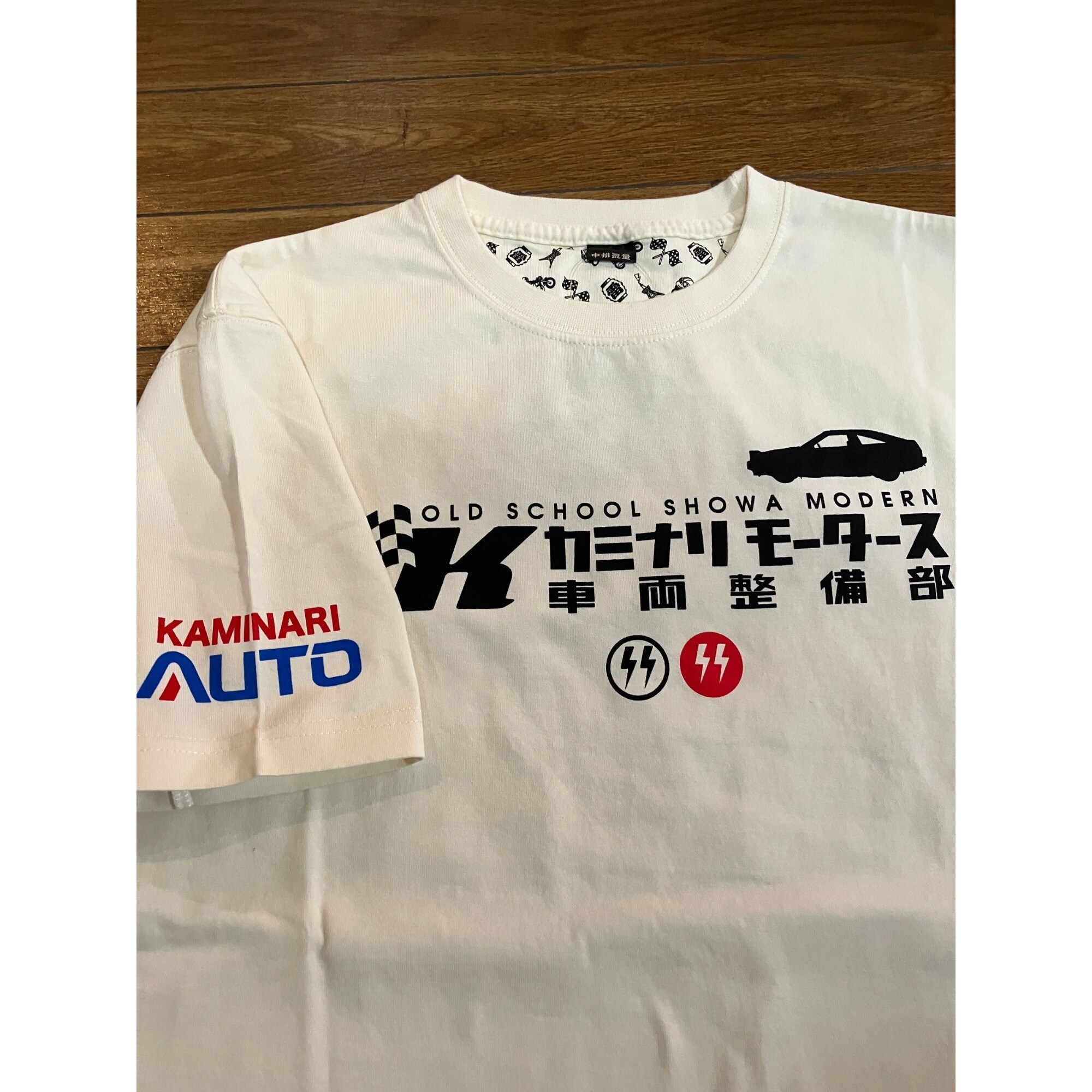 KAMINARI 半袖TEE HACHIROKU ホワイト