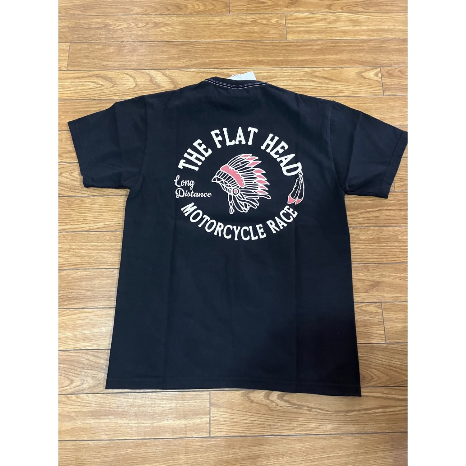 THE FLAT HEAD 半袖TEE MOTORCYCLE RACE ブラック