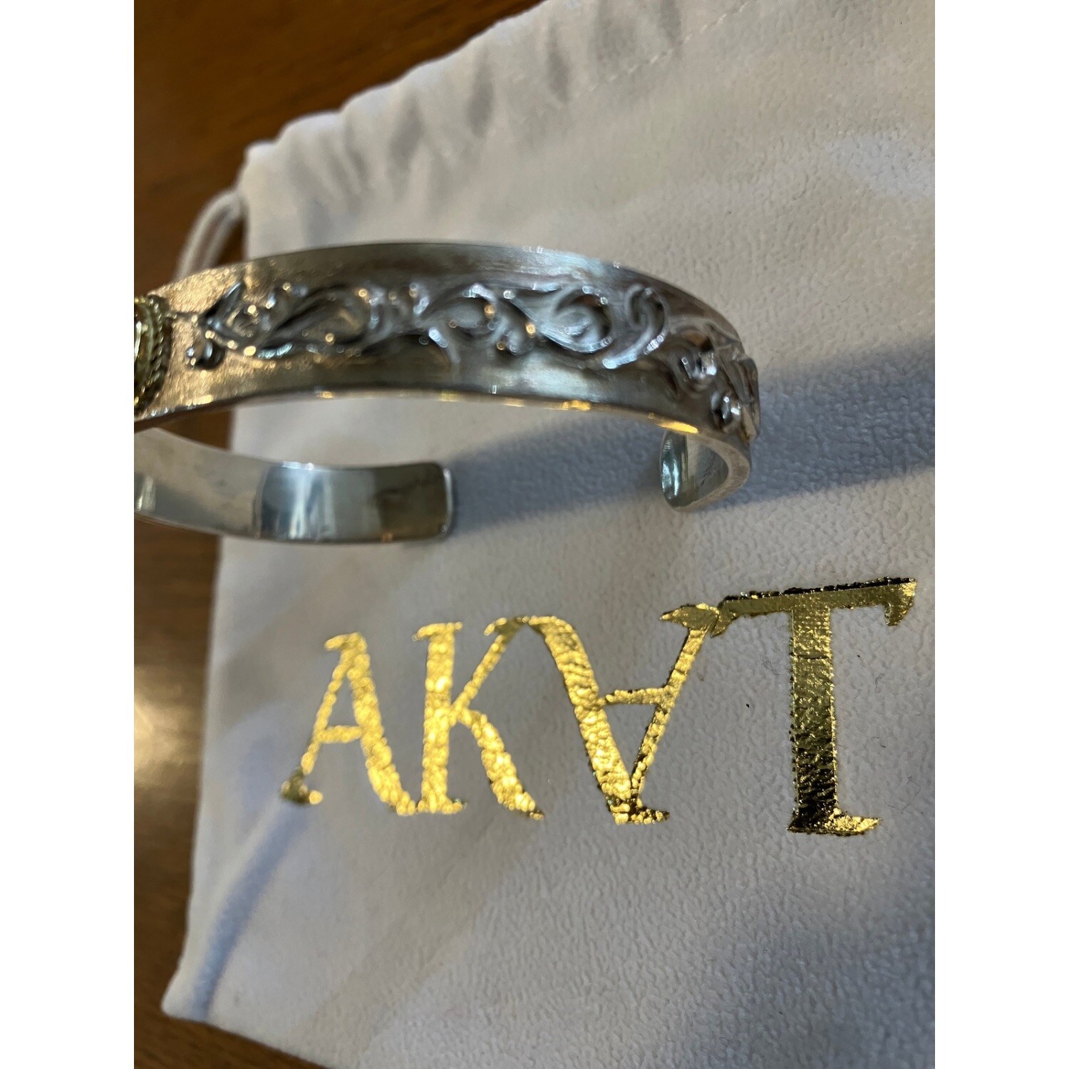 AKAT シルバーバングル ターコイズ