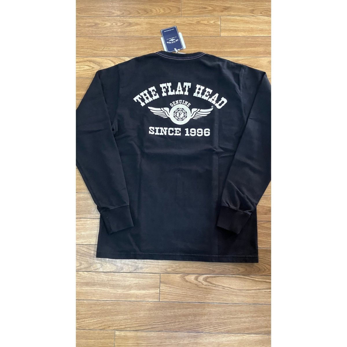 THE FLAT HEAD ロンTEE フライングホイール　ブラック