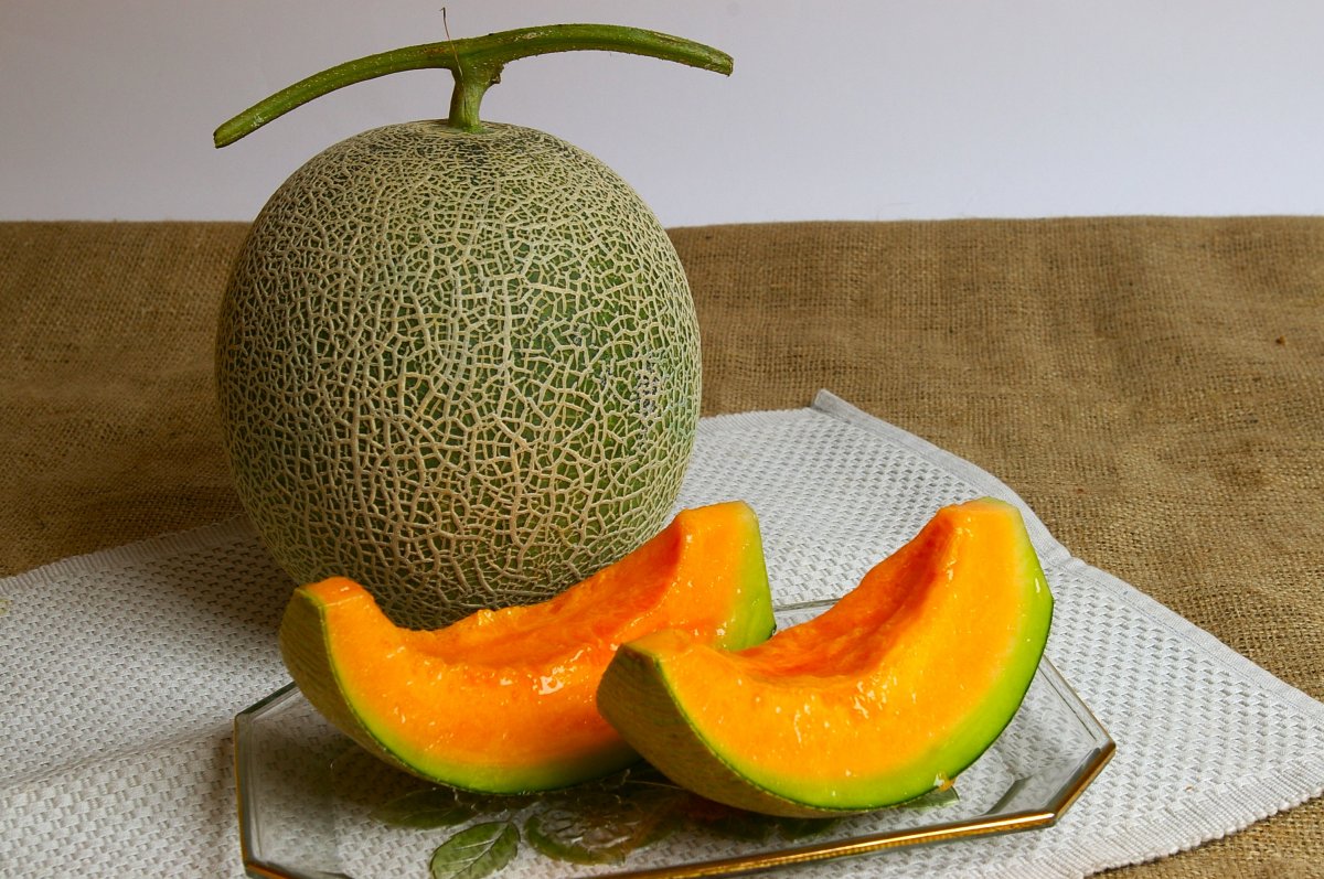 赤肉メロン　北海道産(アサヒ・らいでん・富良野など)　秀品　1玉　約1.6㎏　RMA51