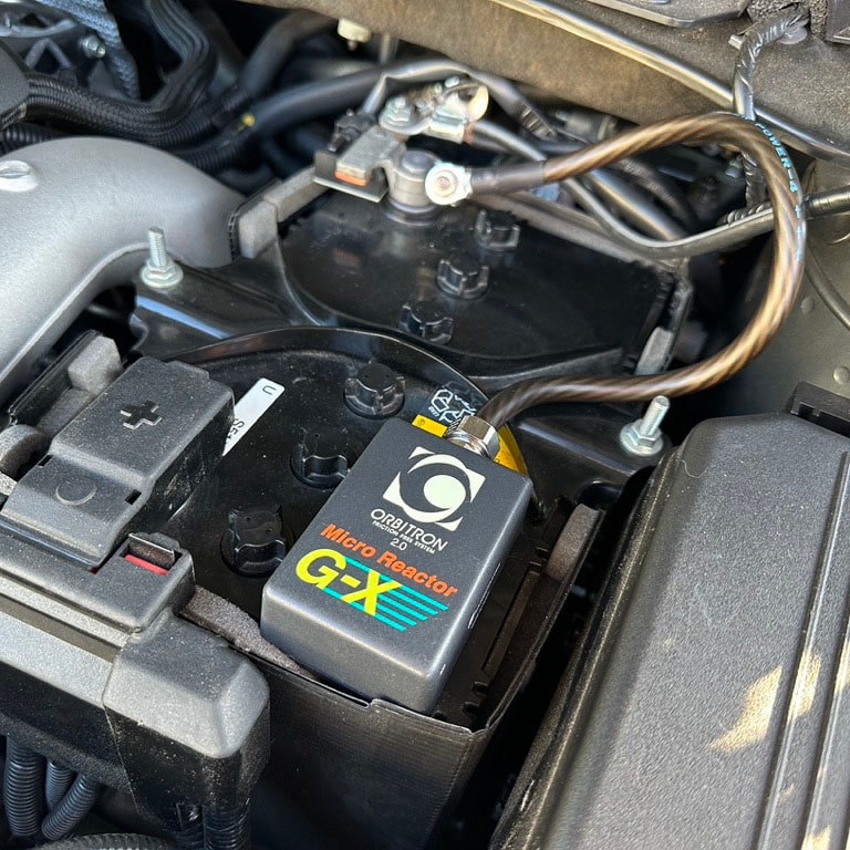 マイクロリアクターGｰX」車やバイクの究極除電オービトロン|燃費向上