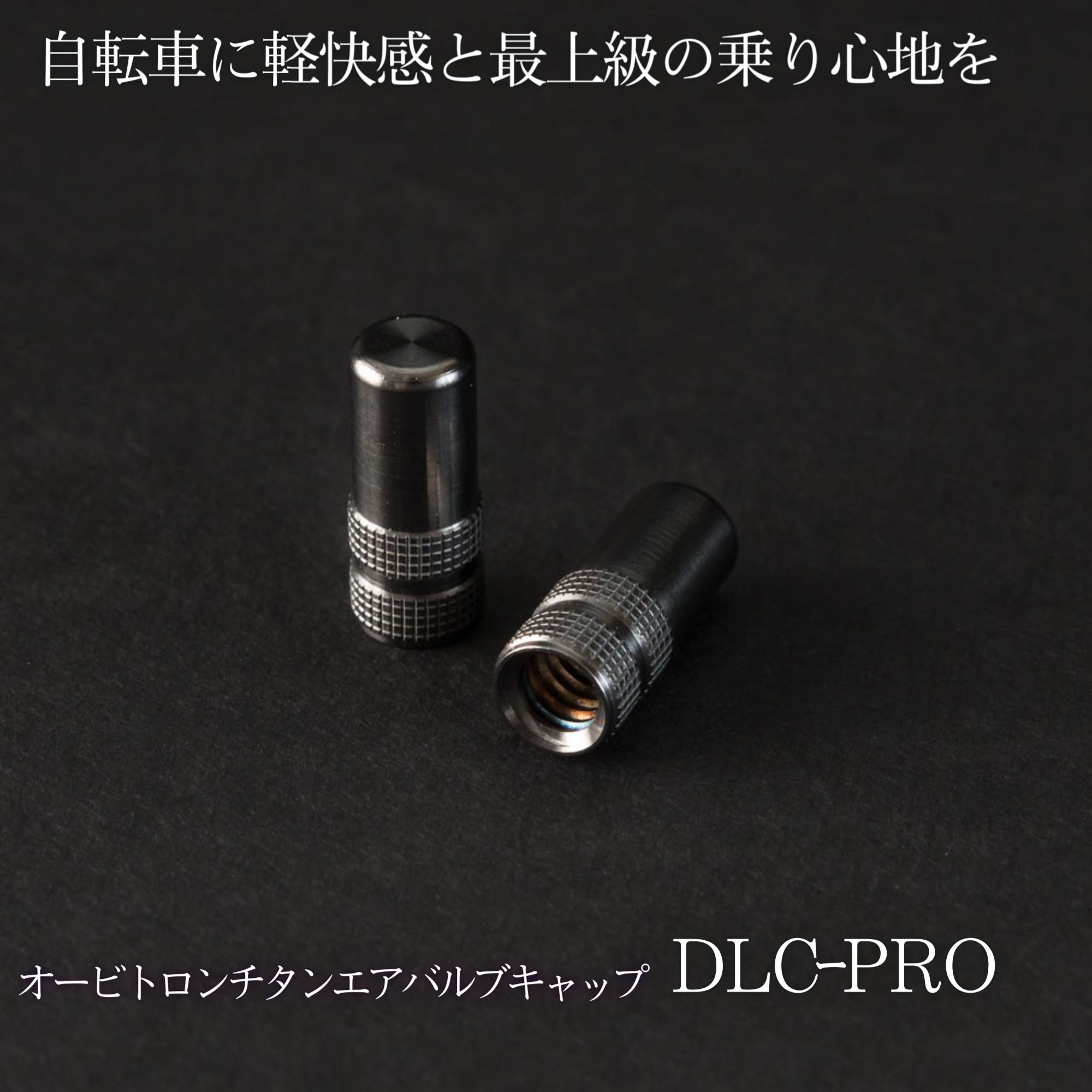 PROｰDLC 2個｢チタンエアバルブキャップ仏英式2.0｣自転車の究極除電