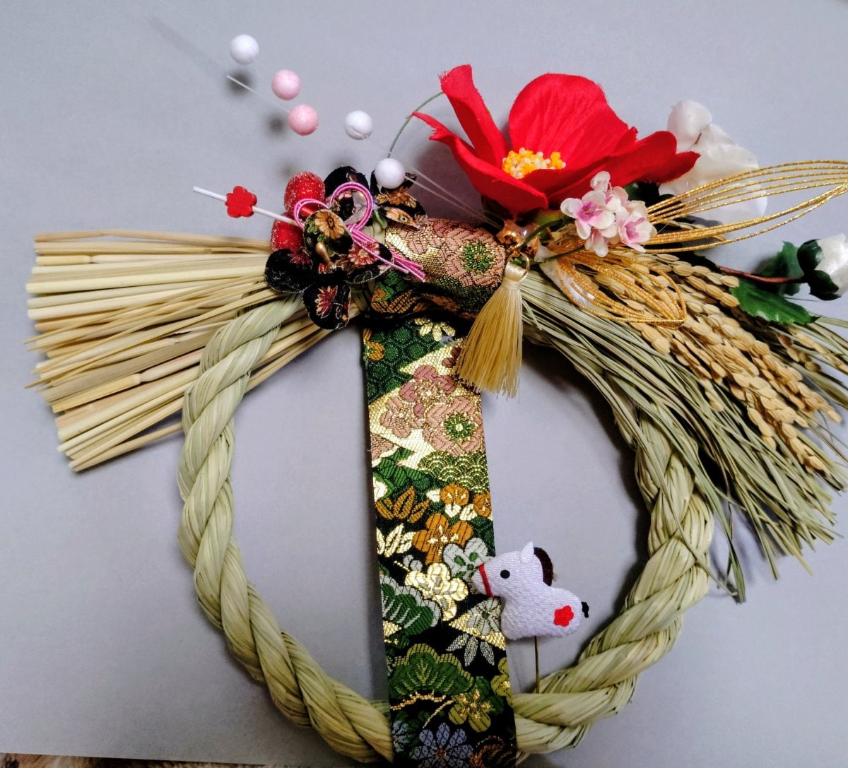 手作りリース、フラワーアレンジメント、プレゼント　2000円(税別）