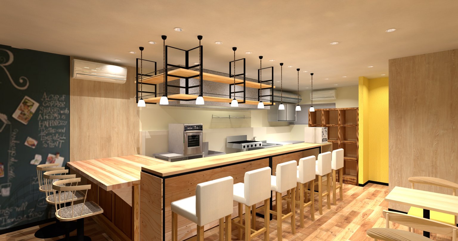 店舗3DCGパース 作成