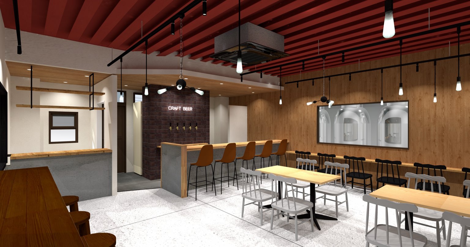 店舗3DCGパース 作成