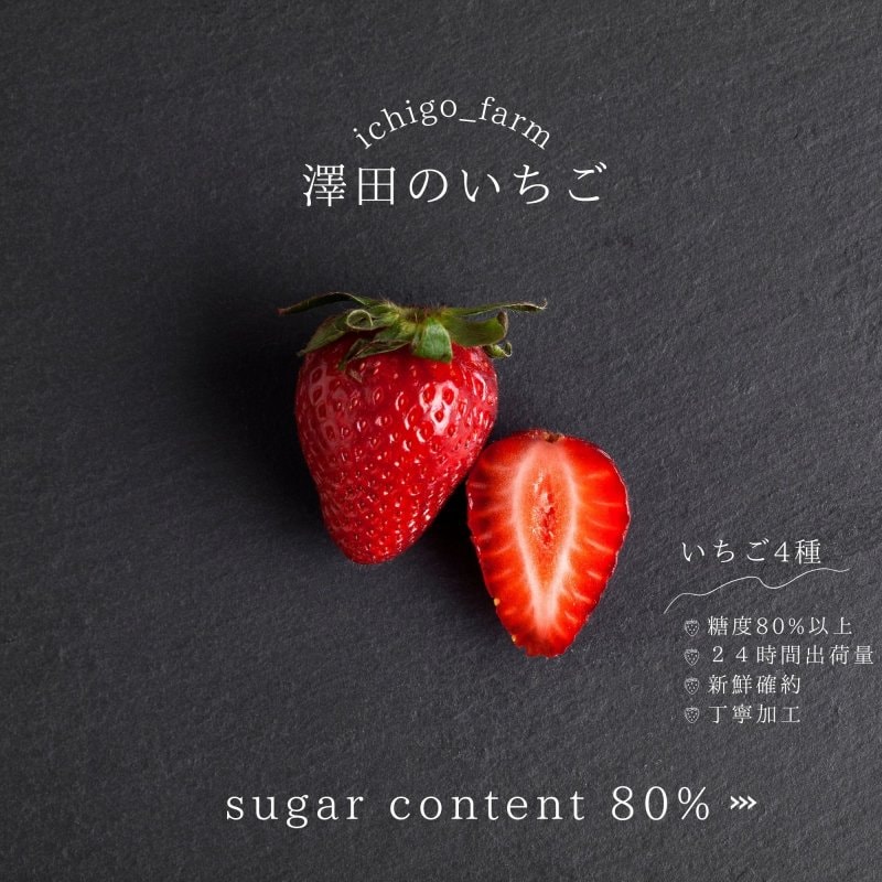 【デモ】糖度80%以上〜澤田いちご〜【架空】