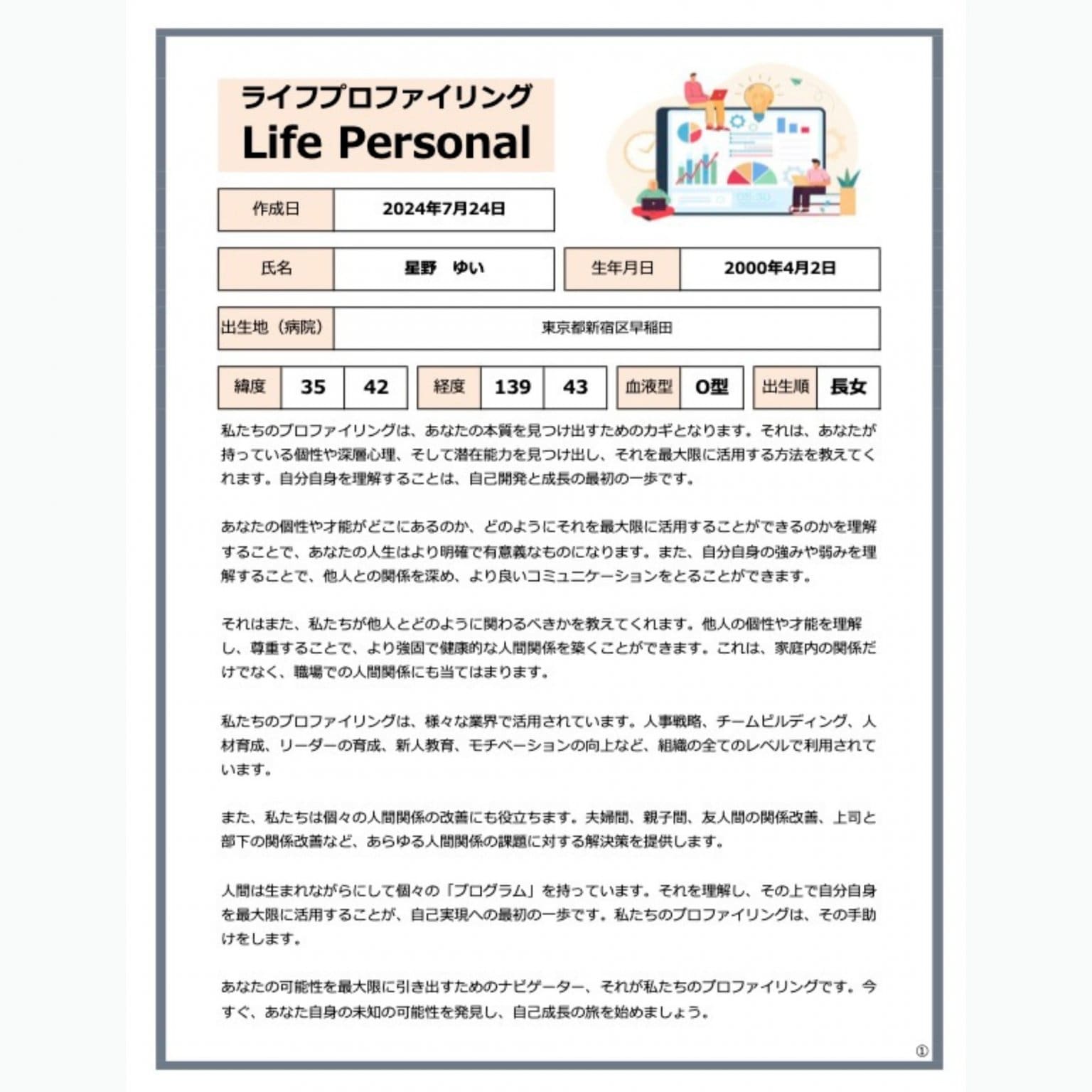  診断セッション付 開運・プロファイリング　AI チャクラオーラ診断＋コーチング分析　波動調整付　オフィス夢野たくこ