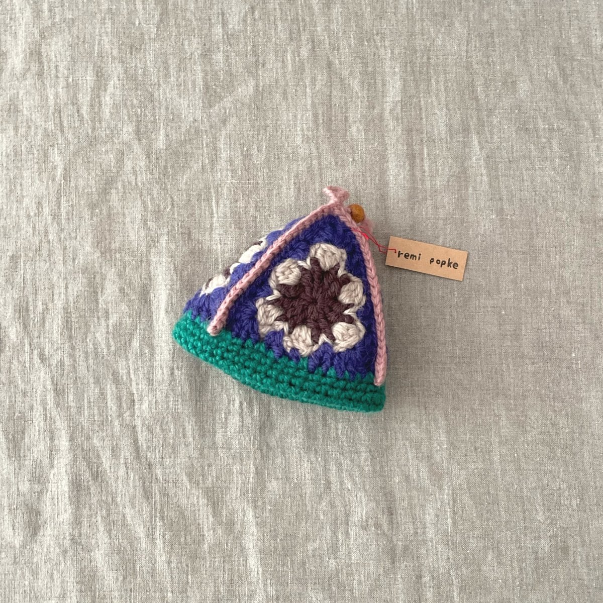 お花のさんかく鍋つかみ④