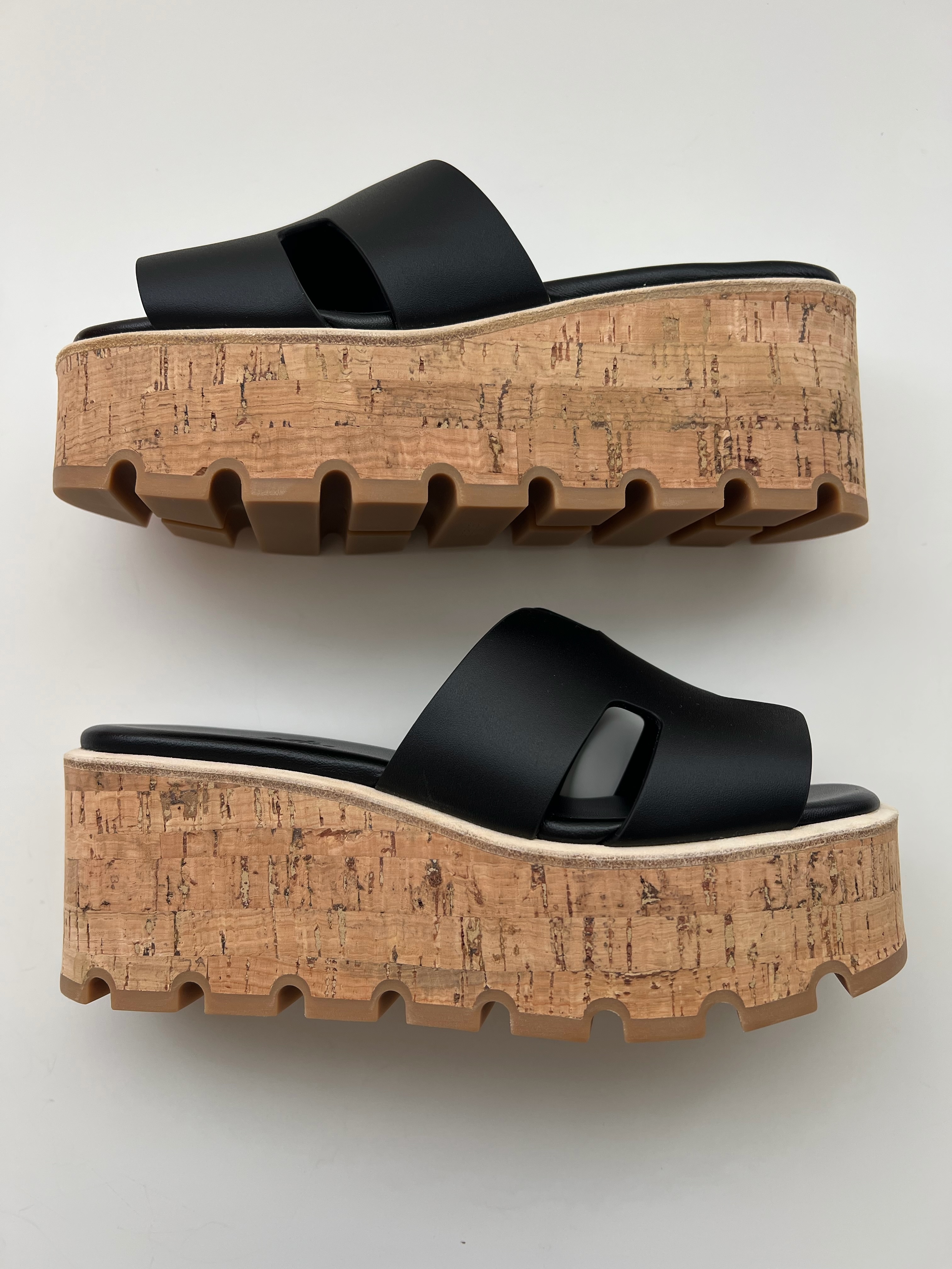 エルメス HERMES Sandals EZE30 黒 厚底 サイズ35 22〜22.5㎝