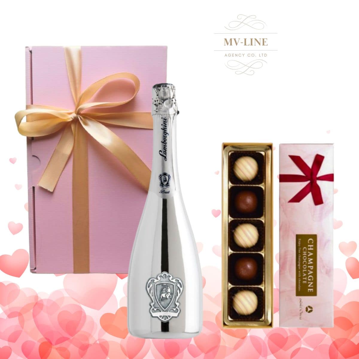 バレンタインデー限定」高級ギフト スプマンテ・ランボルギーニ
