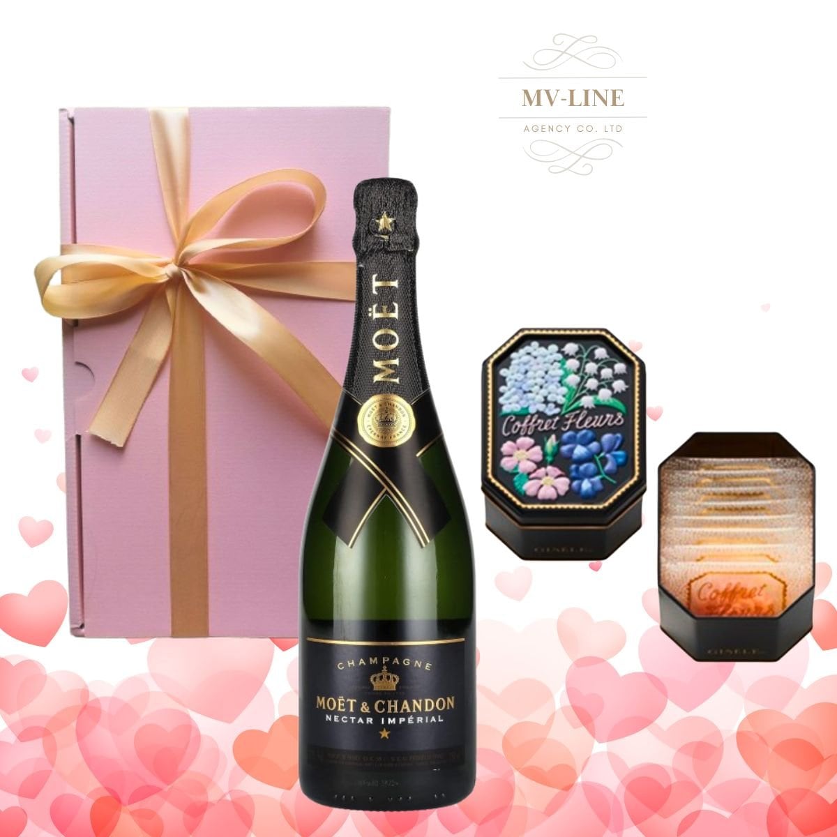 モエシャンドン・ネクタ−・アンぺリアル　シャンパン1本とチョコレートセット　又はシャンパン1本と苺セット　「バレンタインデー限定ギフト商品」