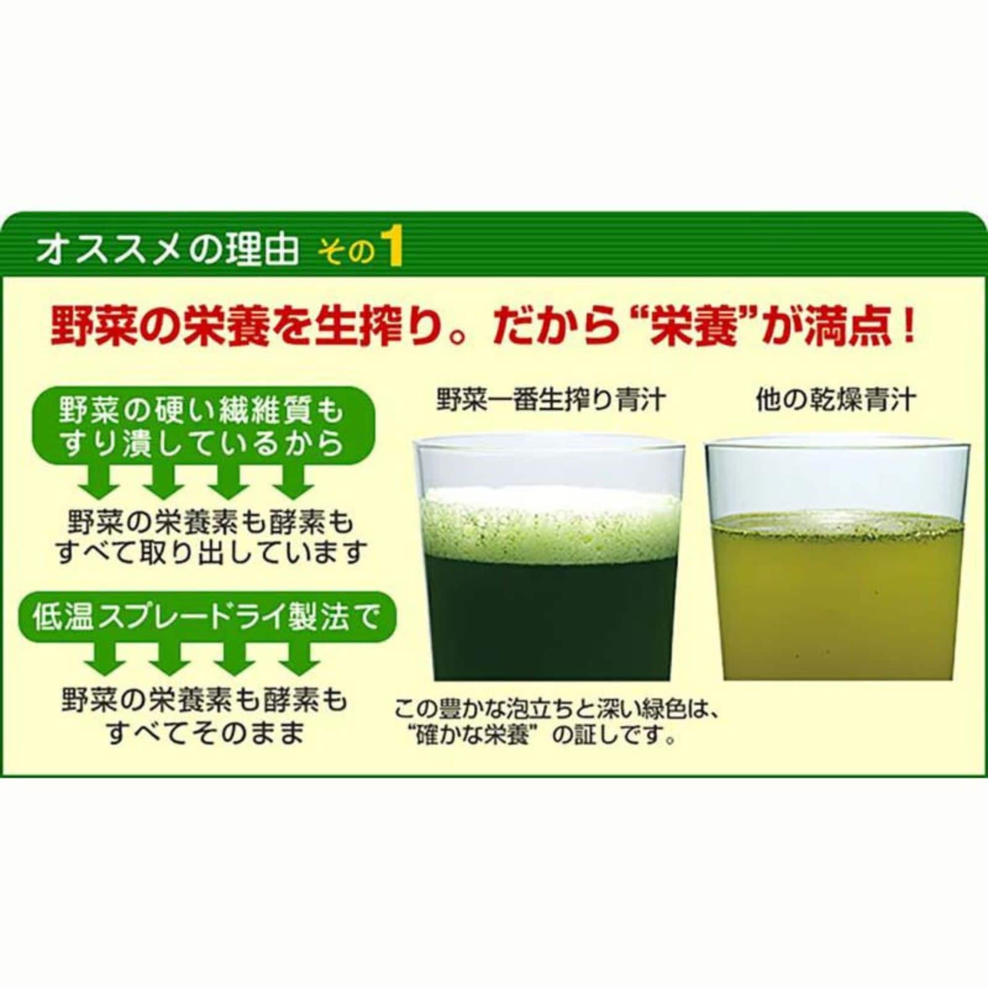 生きた酵素が補える！】野菜一番生搾り青汁 30袋 健康プラザパル