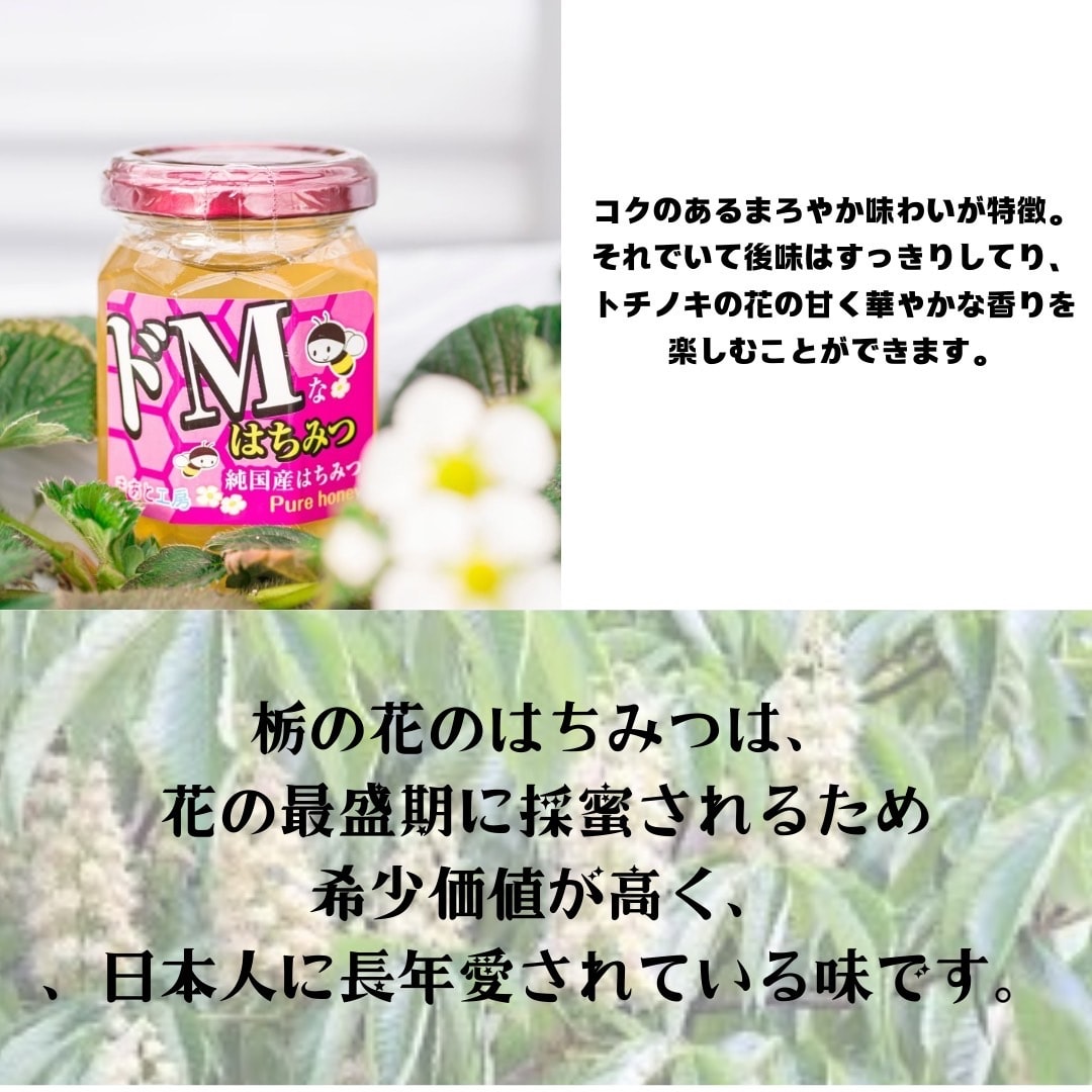 数量限定】純国産高級はちみつ2個セット/ドS（とちはちみつ）＆ドM