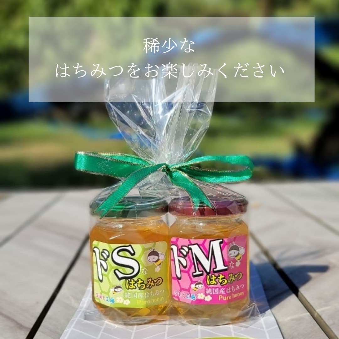 数量限定】純国産高級はちみつ2個セット/ドS（とちはちみつ）＆ドM