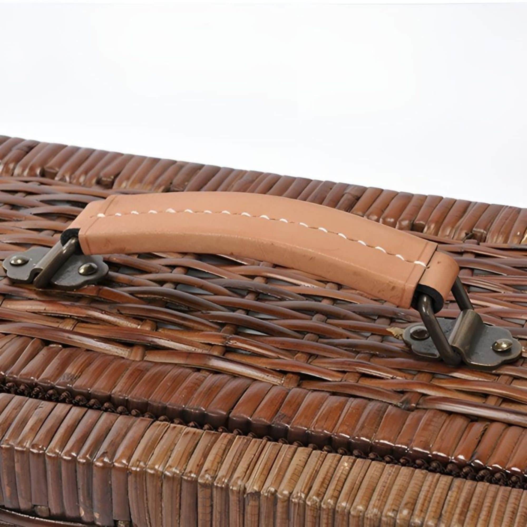 アンティーク調上質ラタントランク Mサイズ 旅行 アウトドア グラン