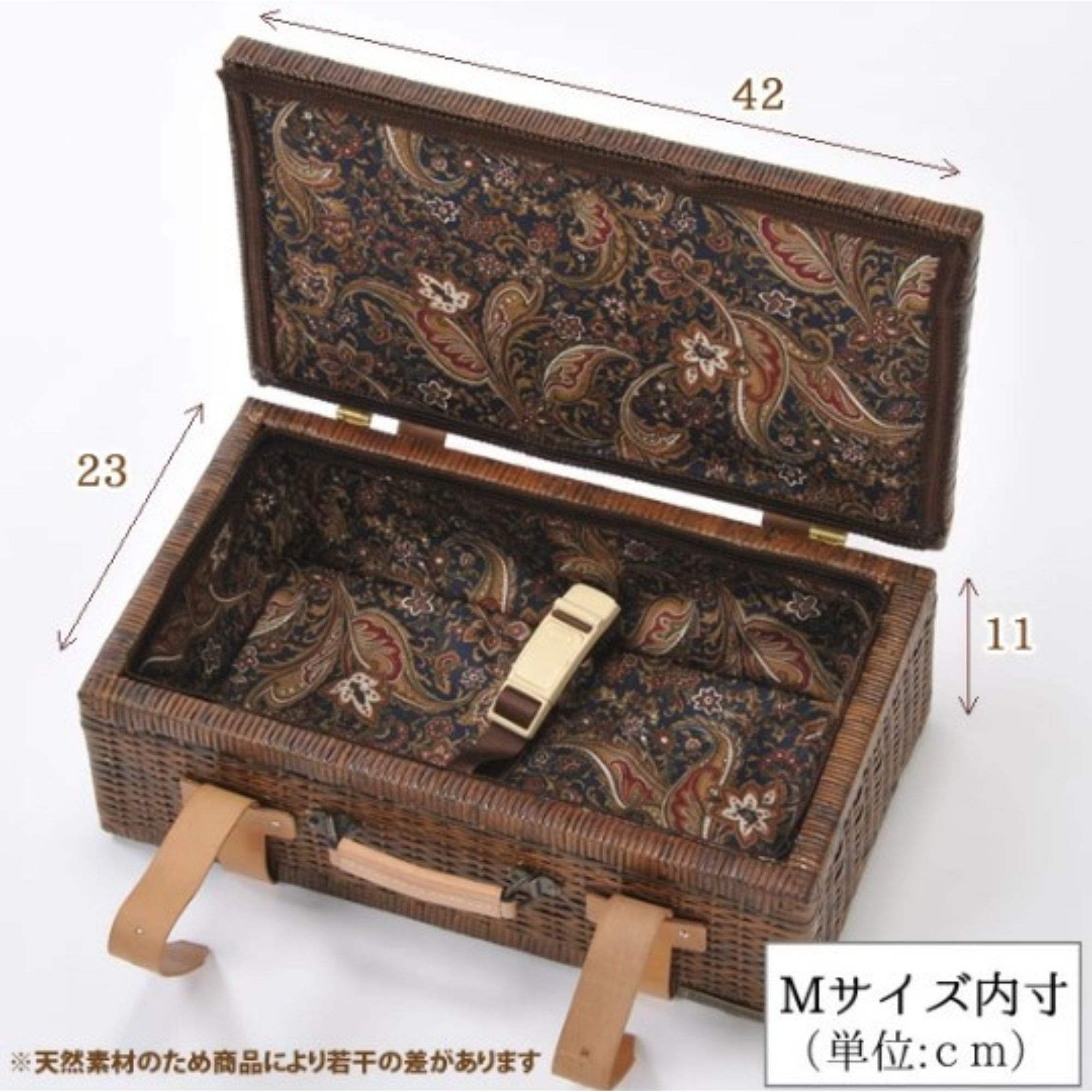 NY/アンティーク籐編・大型衣裳ケース アンティーク調上質ラタントランク Mサイズ 旅行 アウトドア グラン