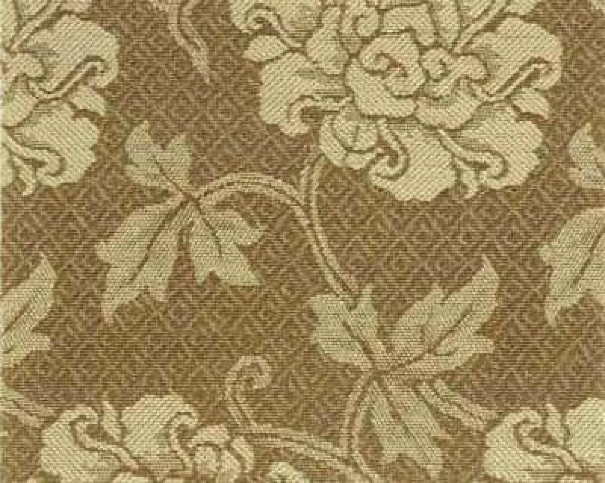 EN808　新どんす 小菱地牡丹 71cm巾×5尺