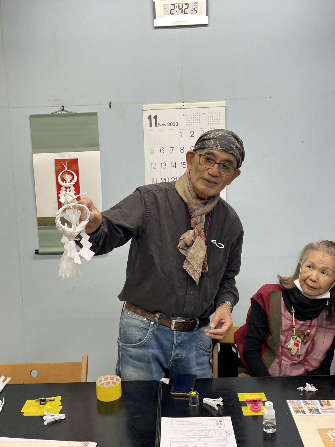 和紙しめ縄体験教室・・・・・・2026年11月11日（水）・12日（木）10：30-12：30