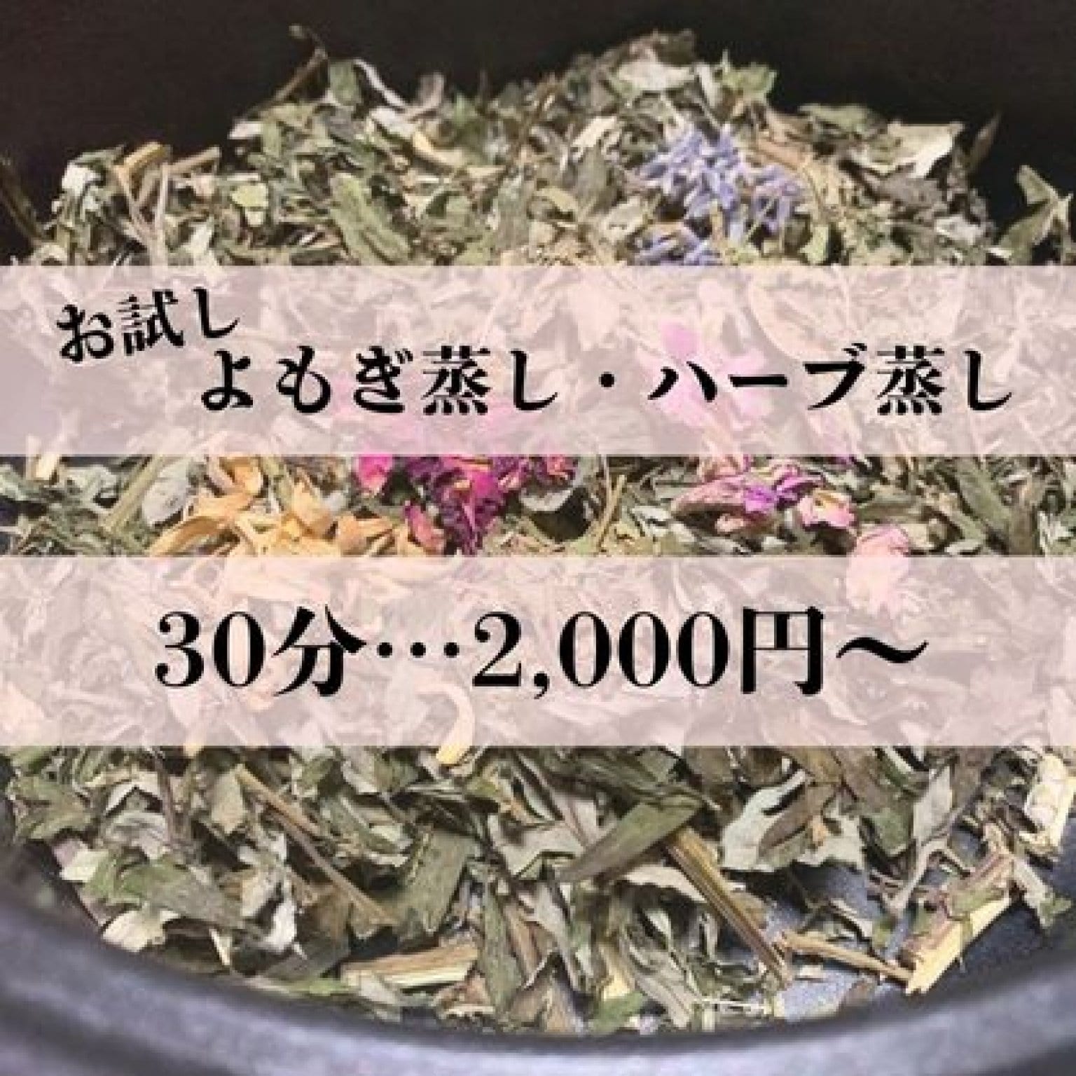 お試し【よもぎ蒸し３０分】