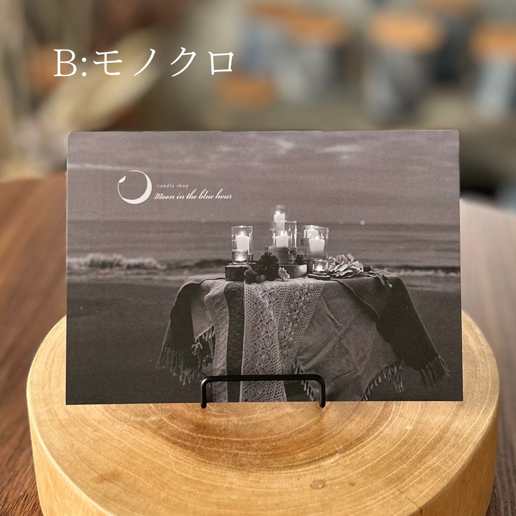 オリジナルデザイン ポストカード｜moon in the blue hour｜