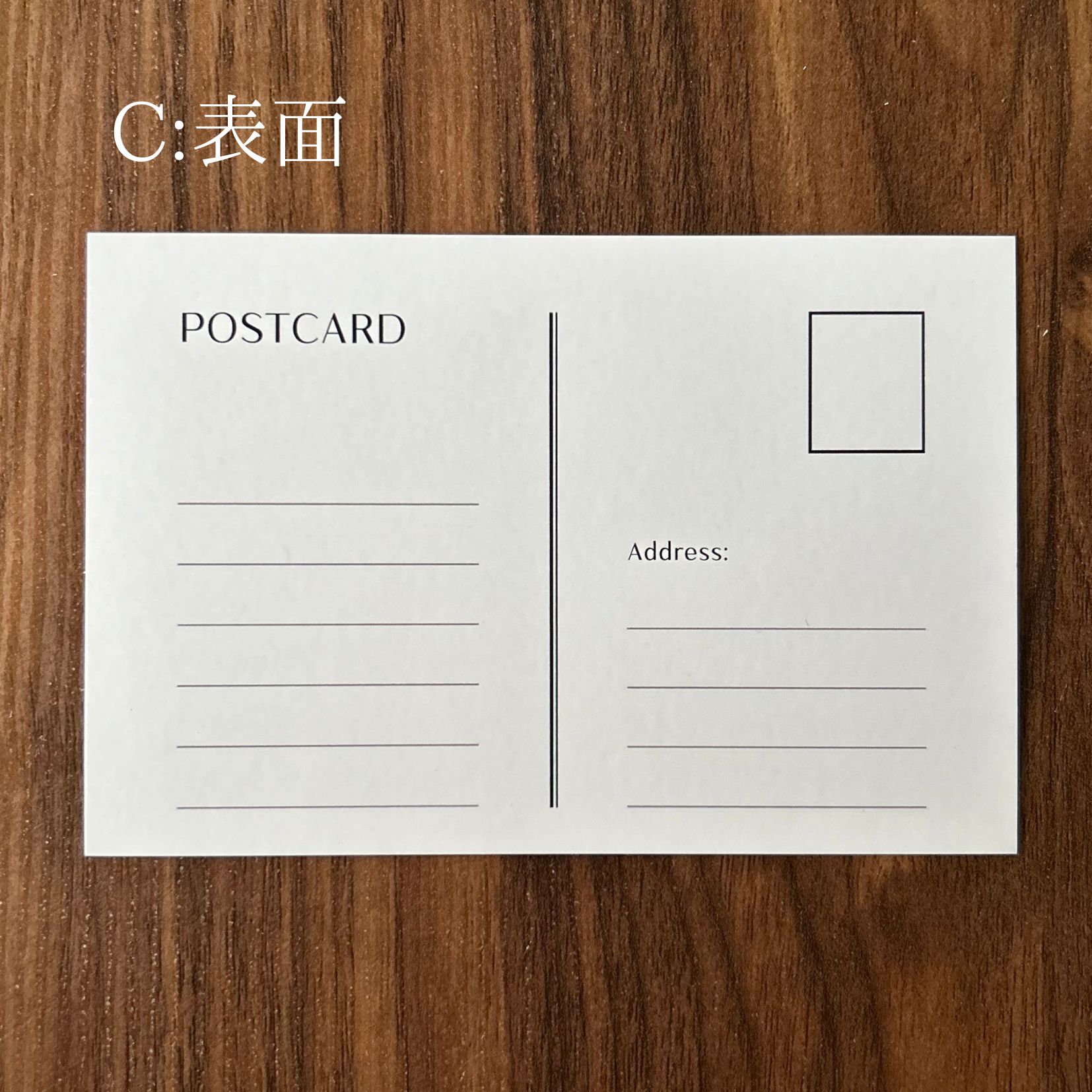 オリジナルデザイン ポストカード｜moon in the blue hour｜