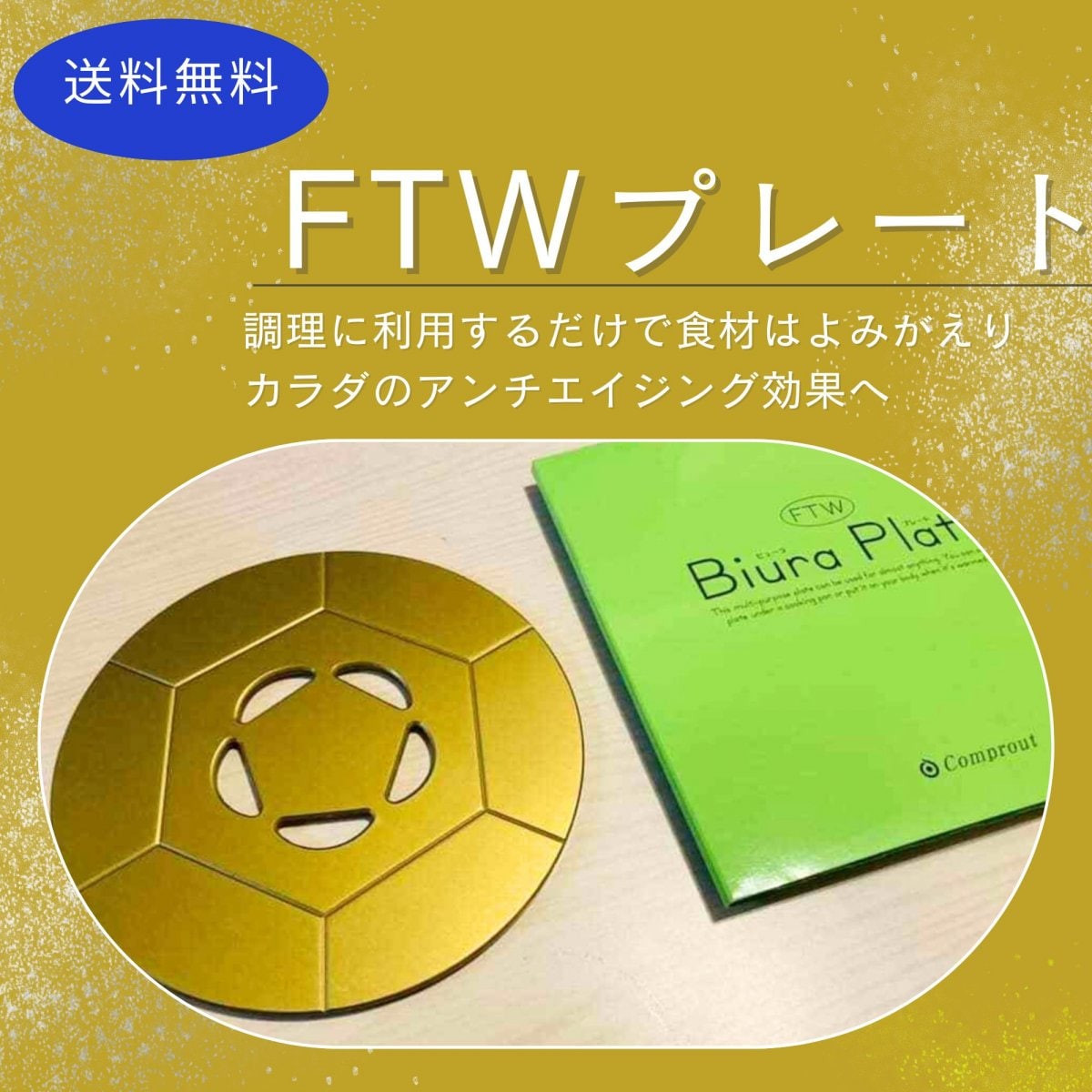 【送料無料】【銀行振込でポイントプレゼント】FTWプレート 食の劣化を防止 アンチエイジング