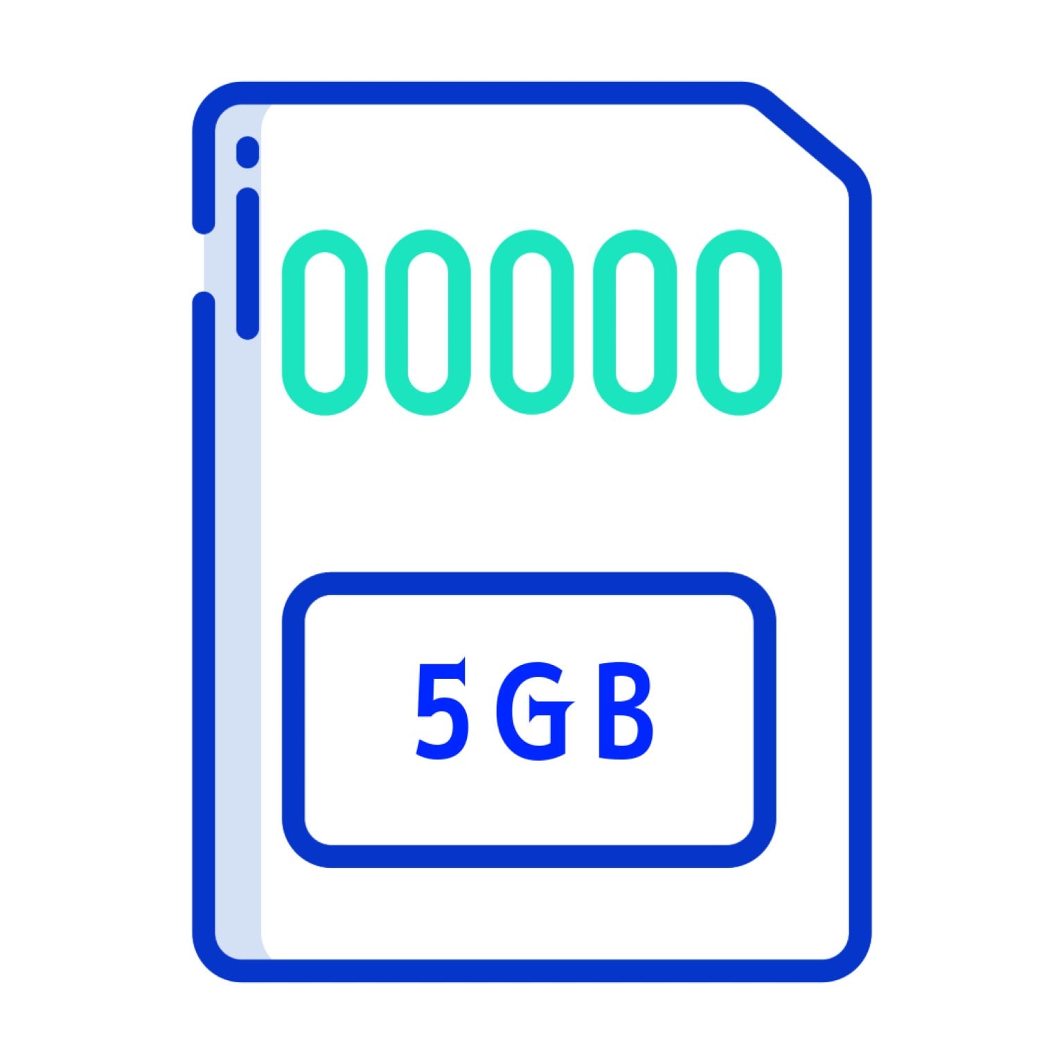 データ容量5GBプラン（24ｈ国内通話し放題）