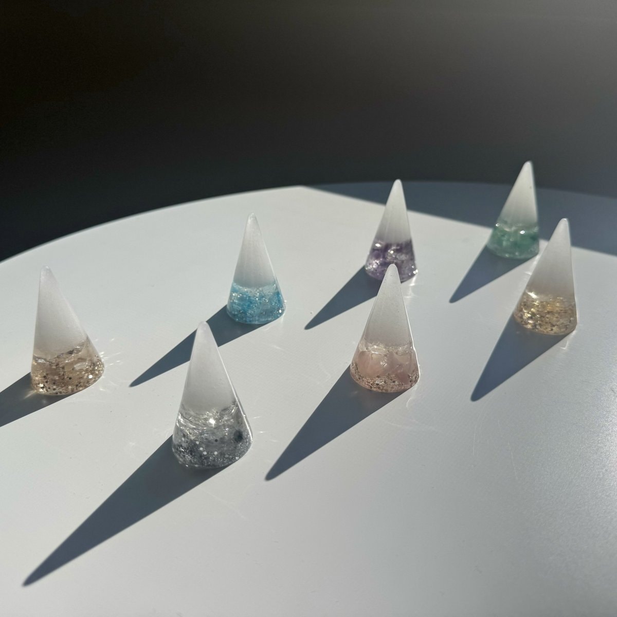 【特別Order】Sora Salt 〜溶けない盛り塩 光のお守りソルト〜　Crystal Cone（クリスタルコーン）