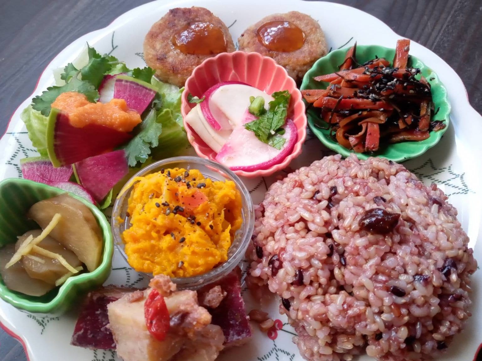 シュガーフリー、カフェインフリー＆カフェインレスカフェのオーガニック食材をふんだんに使用したヴィーガンランチ　4/19日　by　Green café  月音（グリーンカフェツキオト）