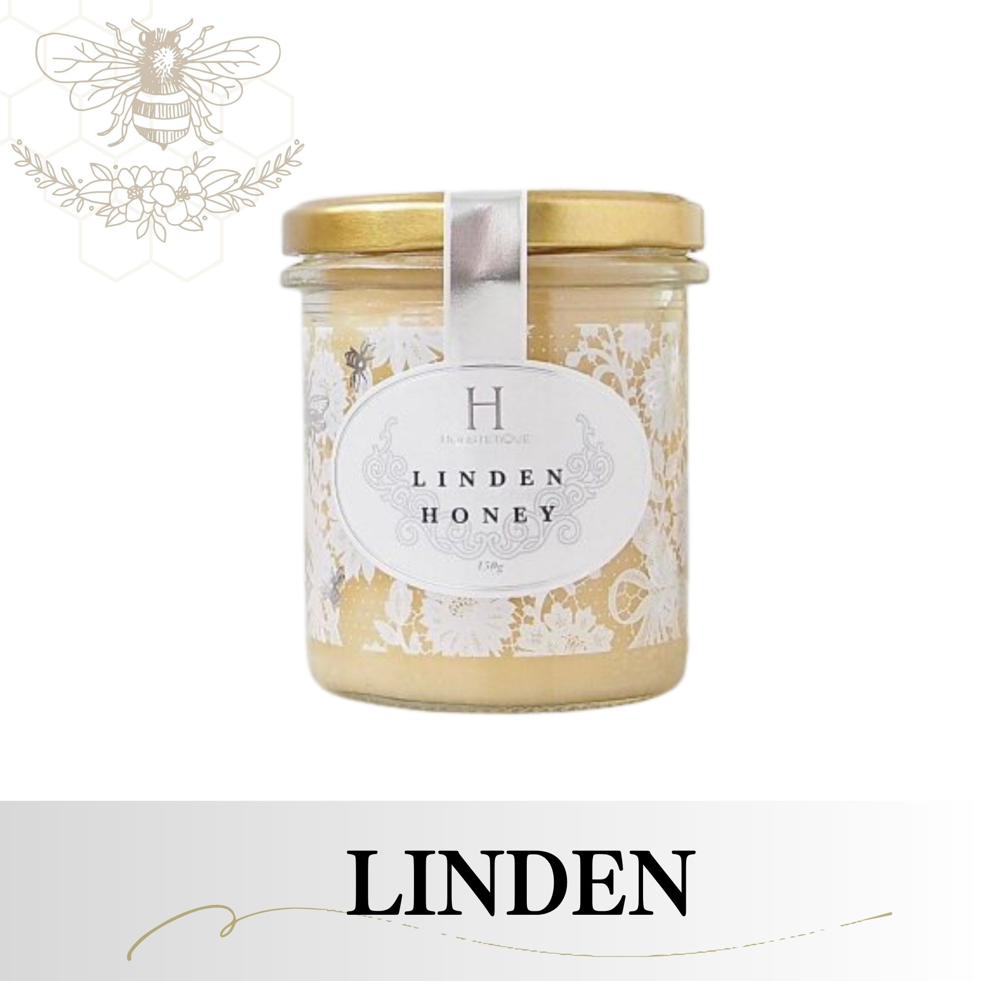 HTQ Linden Honey 450g×3個 リンデンハニー 生蜂蜜はちみつ 蜂蜜】HTQ Linden Honey 450g