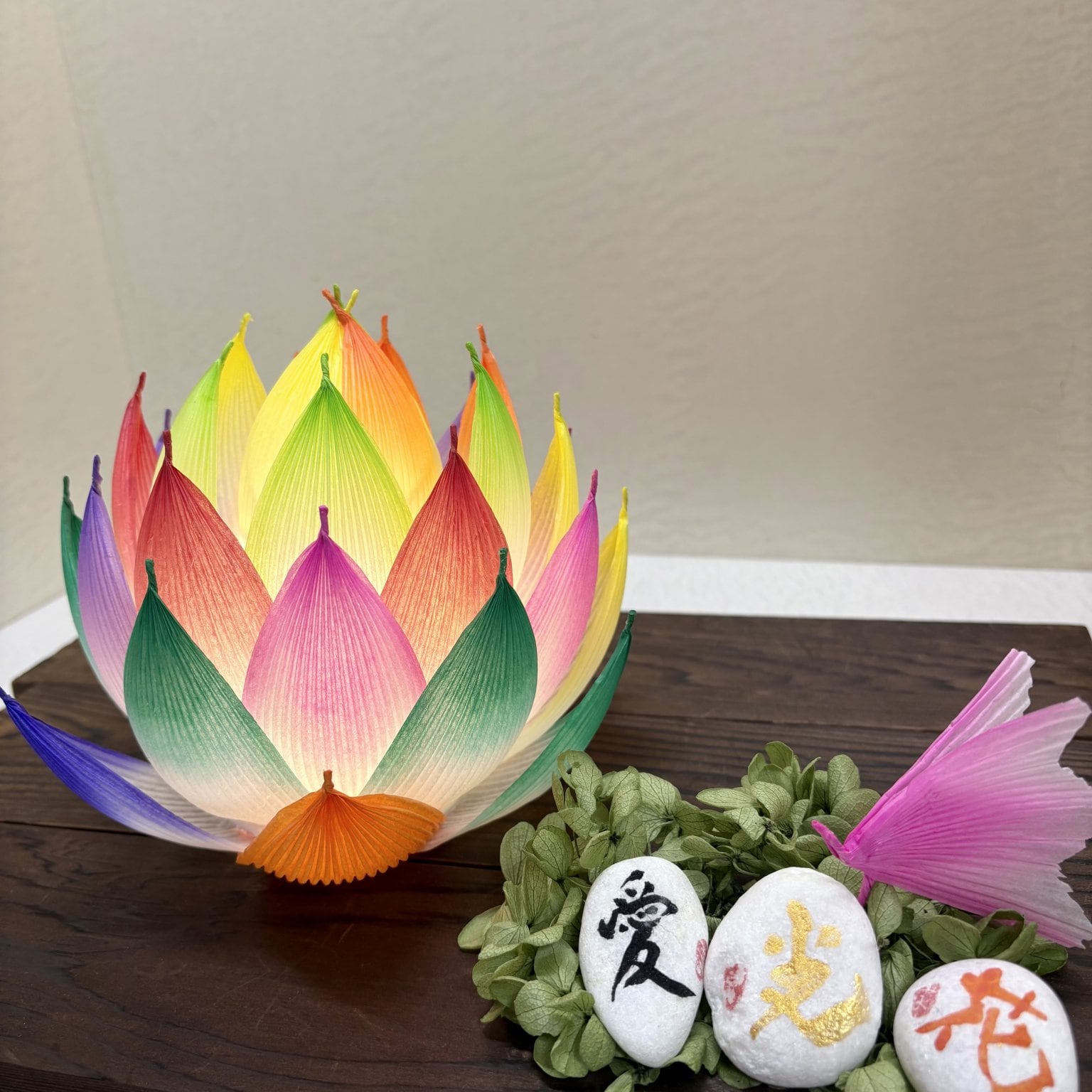 蓮花ランタンワークショップ《120分》HASUIRO「天王寺サロン」で癒しの蓮花づくり!!