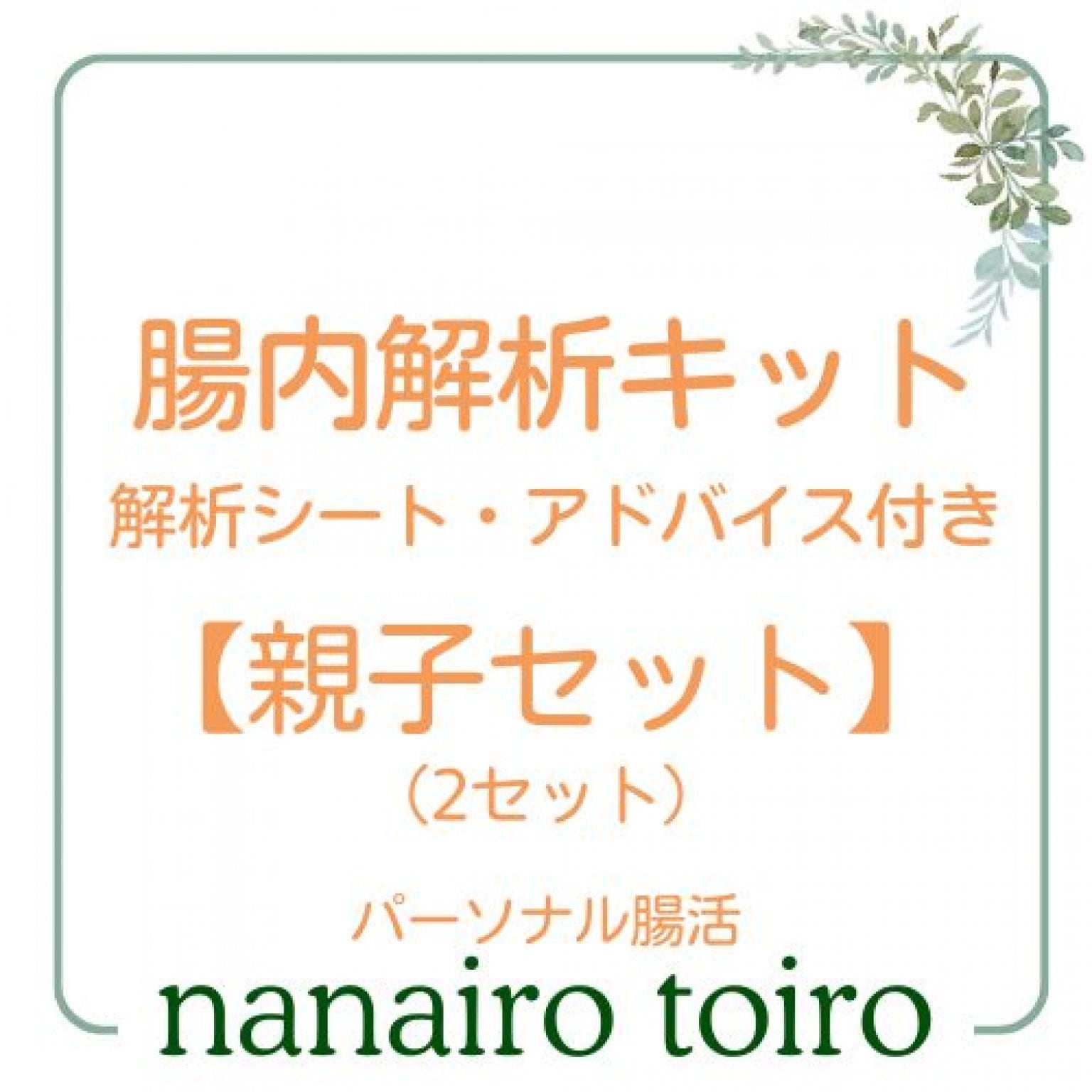 パーソナル腸活 腸内解析キット 親子セット