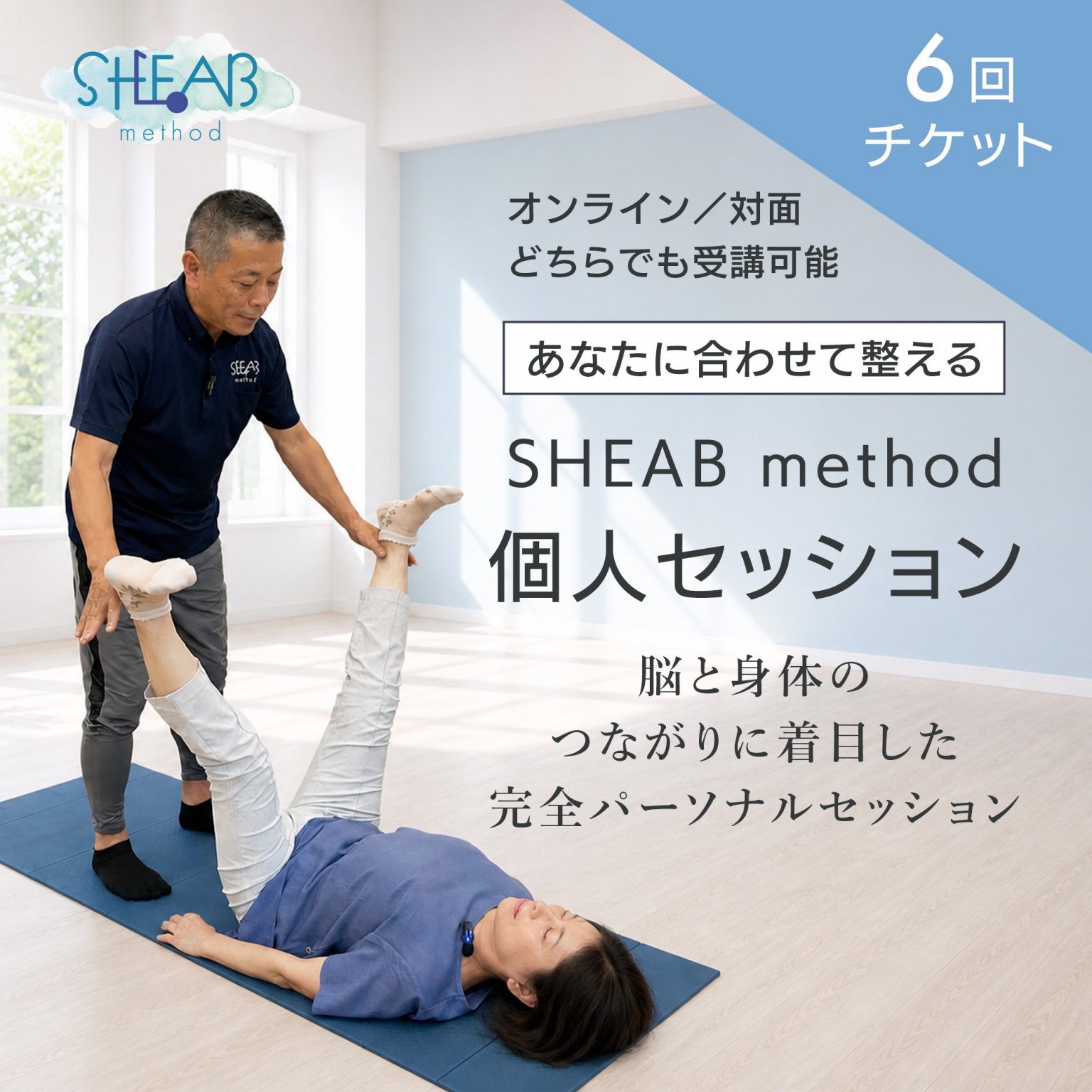 【６回】SHEAB個人セッション〈脳と身体を整えるパーソナルセッション〉