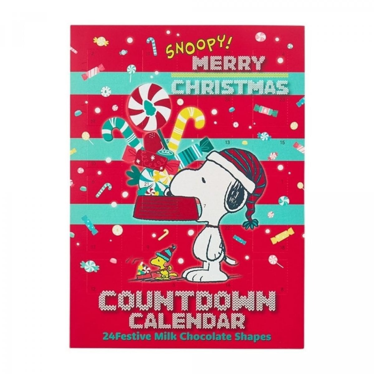 【スヌーピー】チョコレートフィギュア入りカウントダウンカレンダー/クリスマスまでを楽しむお菓子！《送料込み》ブラックフライデー｜アンシュマン