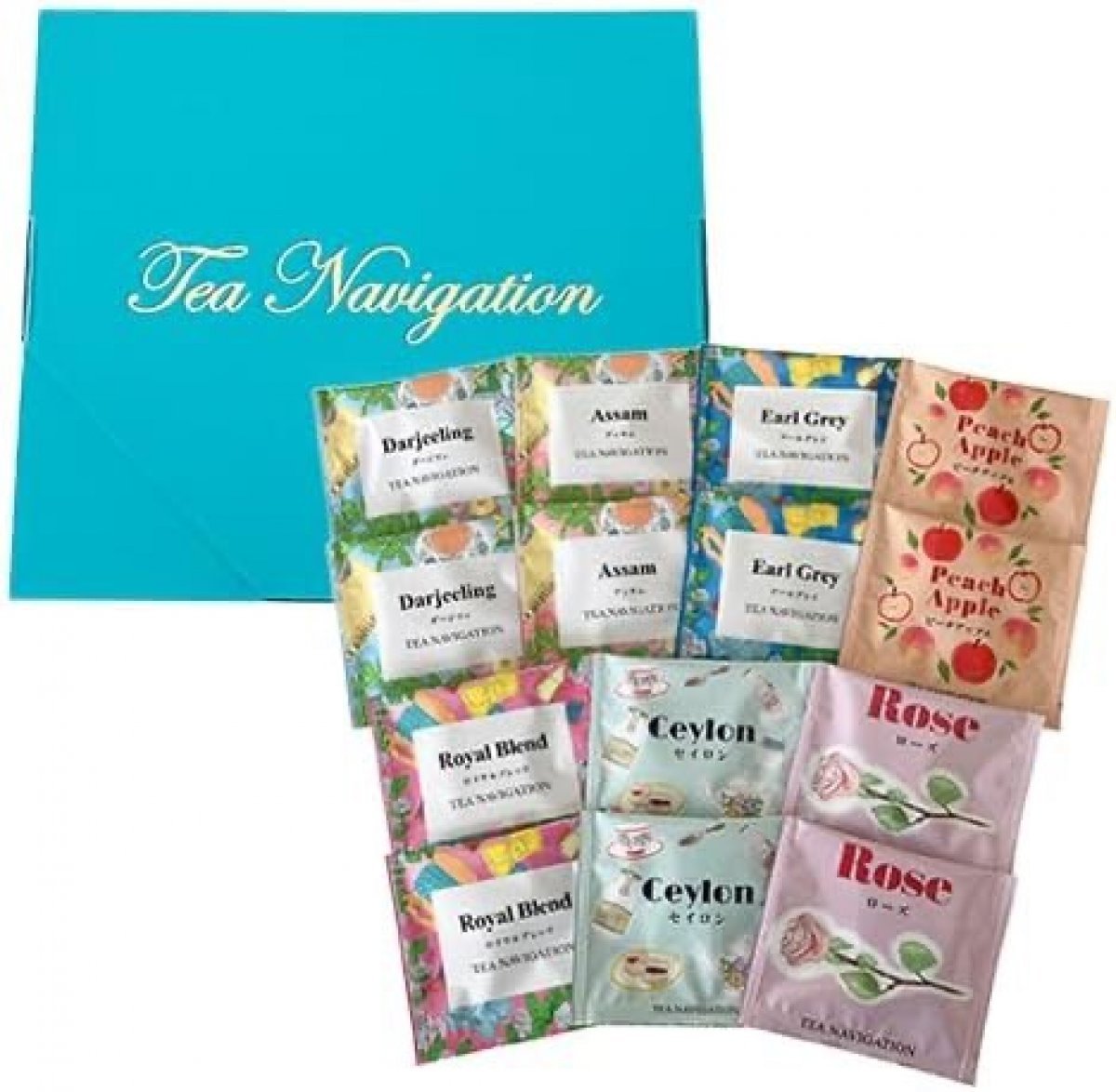 TEA NAVIGATION 紅茶 ギフト ティーバッグ 飲み比べティーセット 7種アソート14包  ダージリン/アッサム/アールグレイ/ピーチアップル/ロイヤルブレンド/セイロン/ローズ 　各2ティーバッグ　 詰め合わせ 高級 手土産 贈答品 厳選ギフト