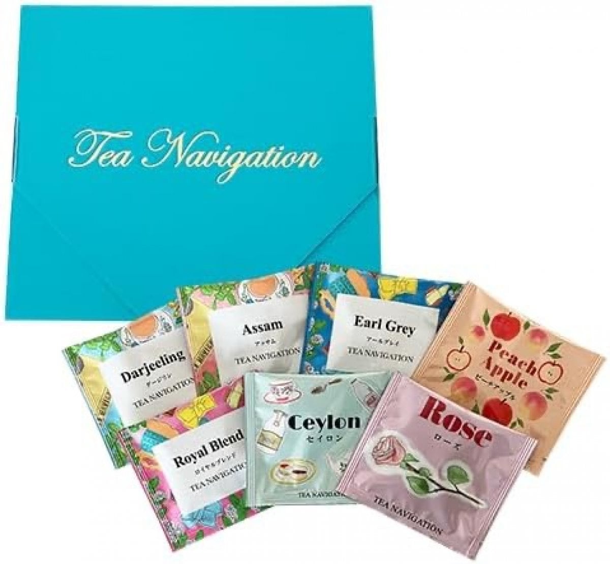 TEA NAVIGATION 紅茶 ギフト ティーバッグ 飲み比べティーセット 7種アソート7包ダージリン/アッサム/アールグレイ/ピーチアップル/ロイヤルブレンド/セイロン/ローズ プレゼント 詰め合わせ 高級 手土産 贈答品 厳選ギフト