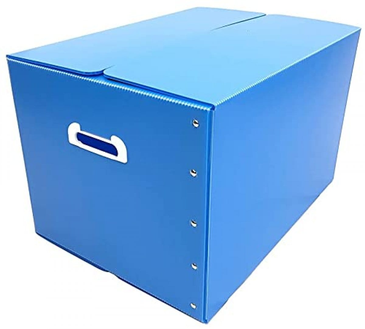 だんぼーる本舗 折りたたみ式 プラダン 収納BOX １枚セット スカイブルー 53×38×33cm 【書類整理・収納ボックス・収納・書類・衣類】