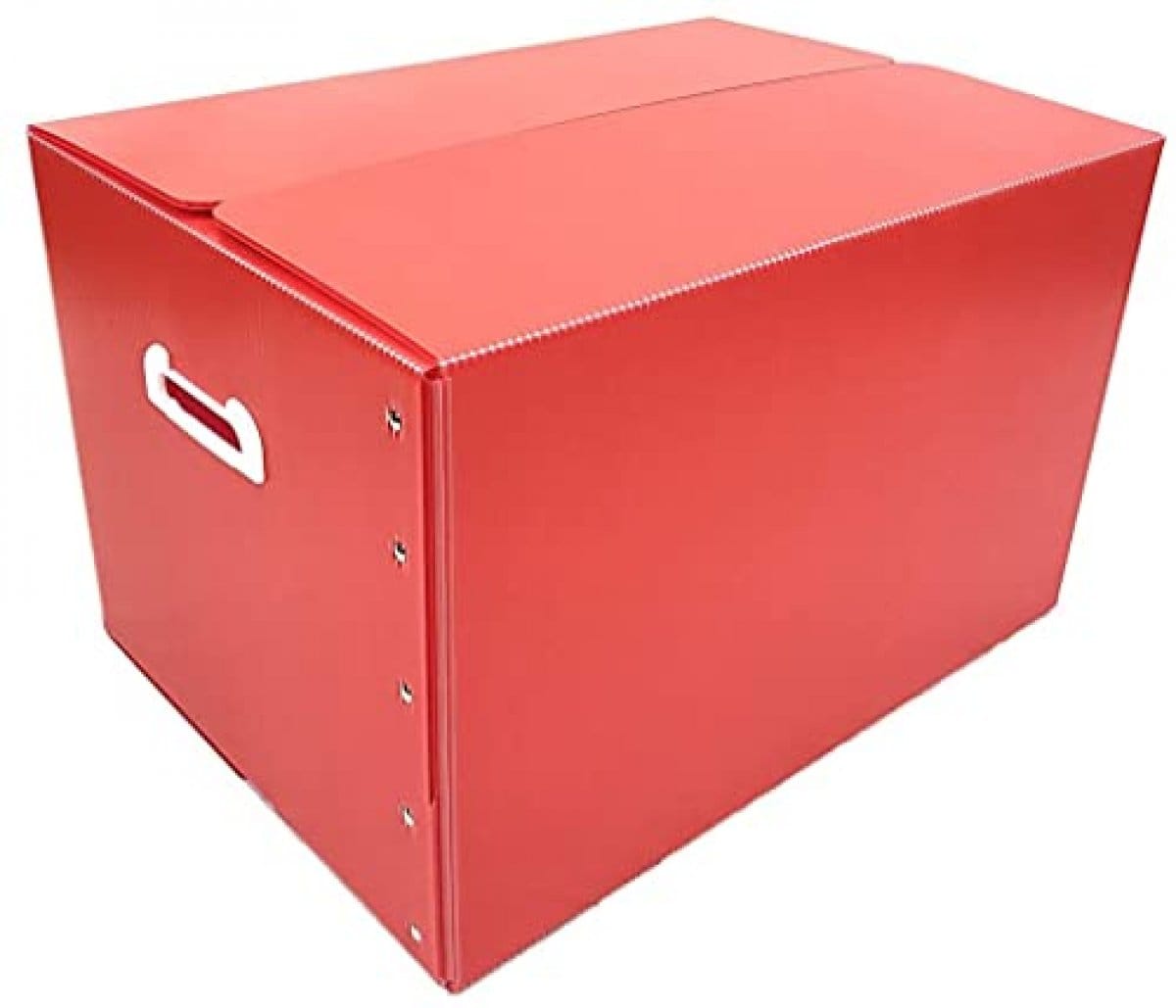 だんぼーる本舗 折りたたみ式 プラダン 収納BOX １枚セット レッド 53×38×33cm 【書類整理・収納ボックス・収納・書類・衣類】