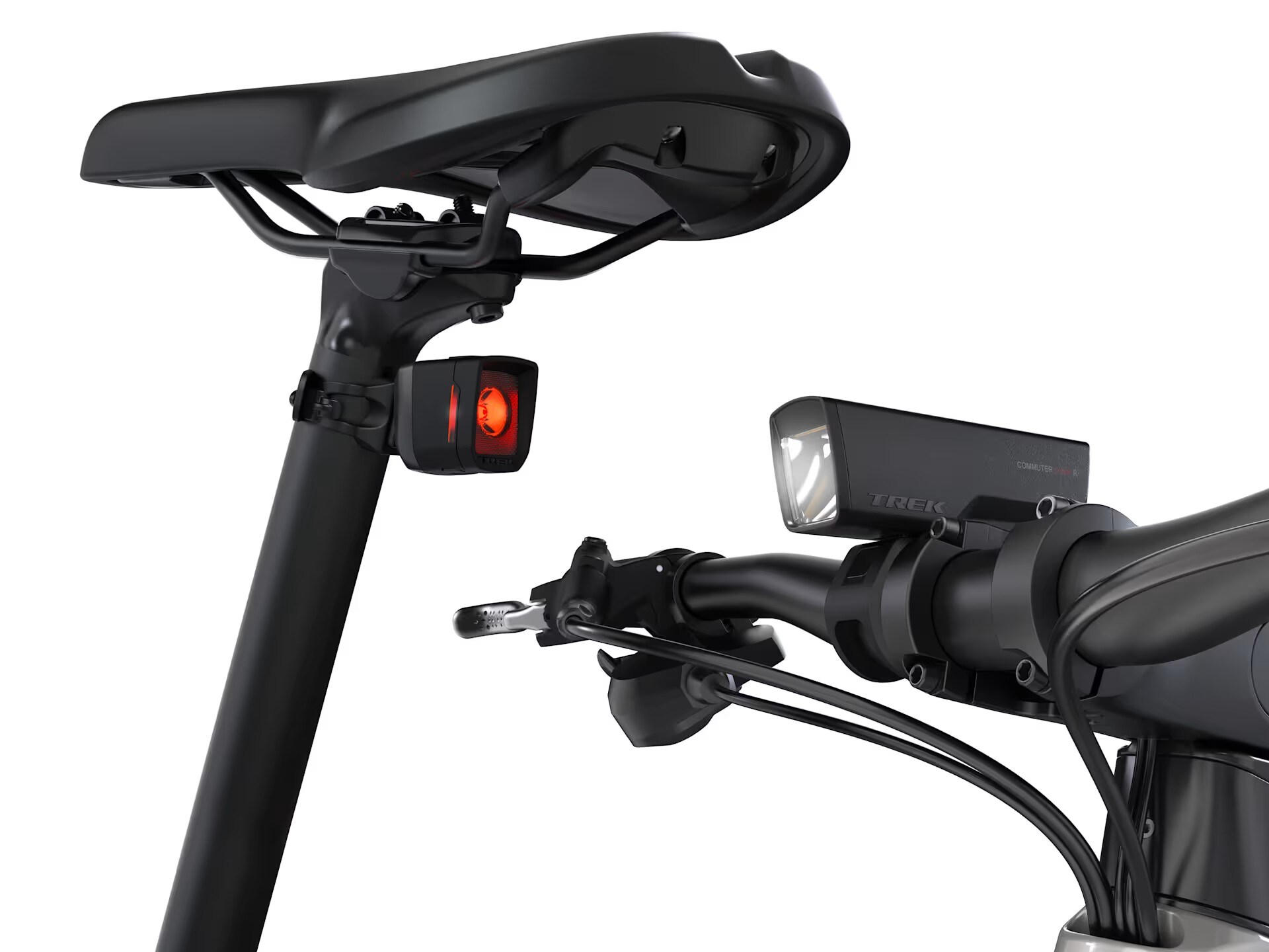 TREK トレック 前後ライトセット 充電式 自転車用 LEDライト TREK Commuter Comp R / Flare R City バイクライトセット｜USB充電式
