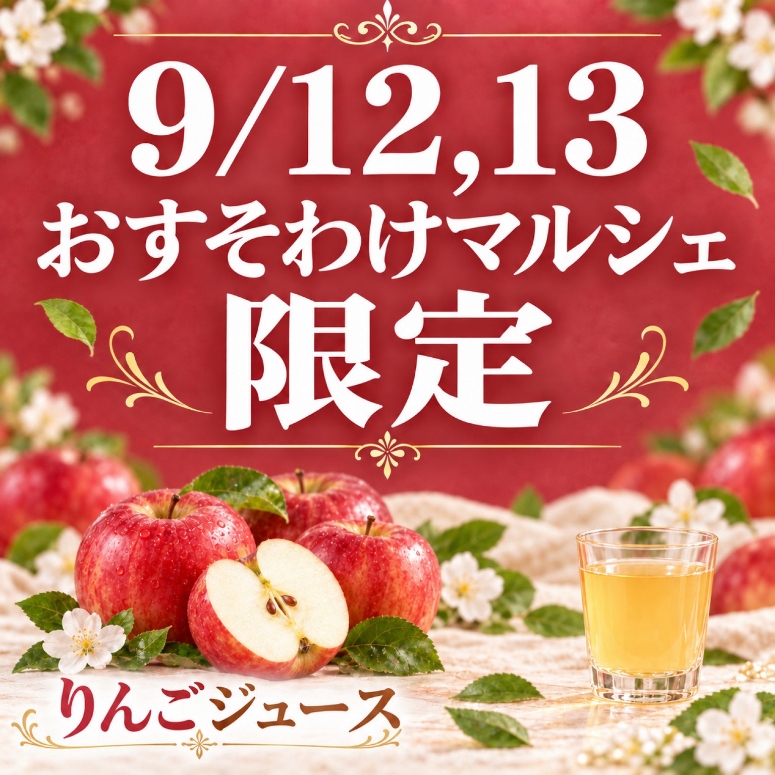 まるでりんご。な完熟りんごジュース【1000ml瓶】